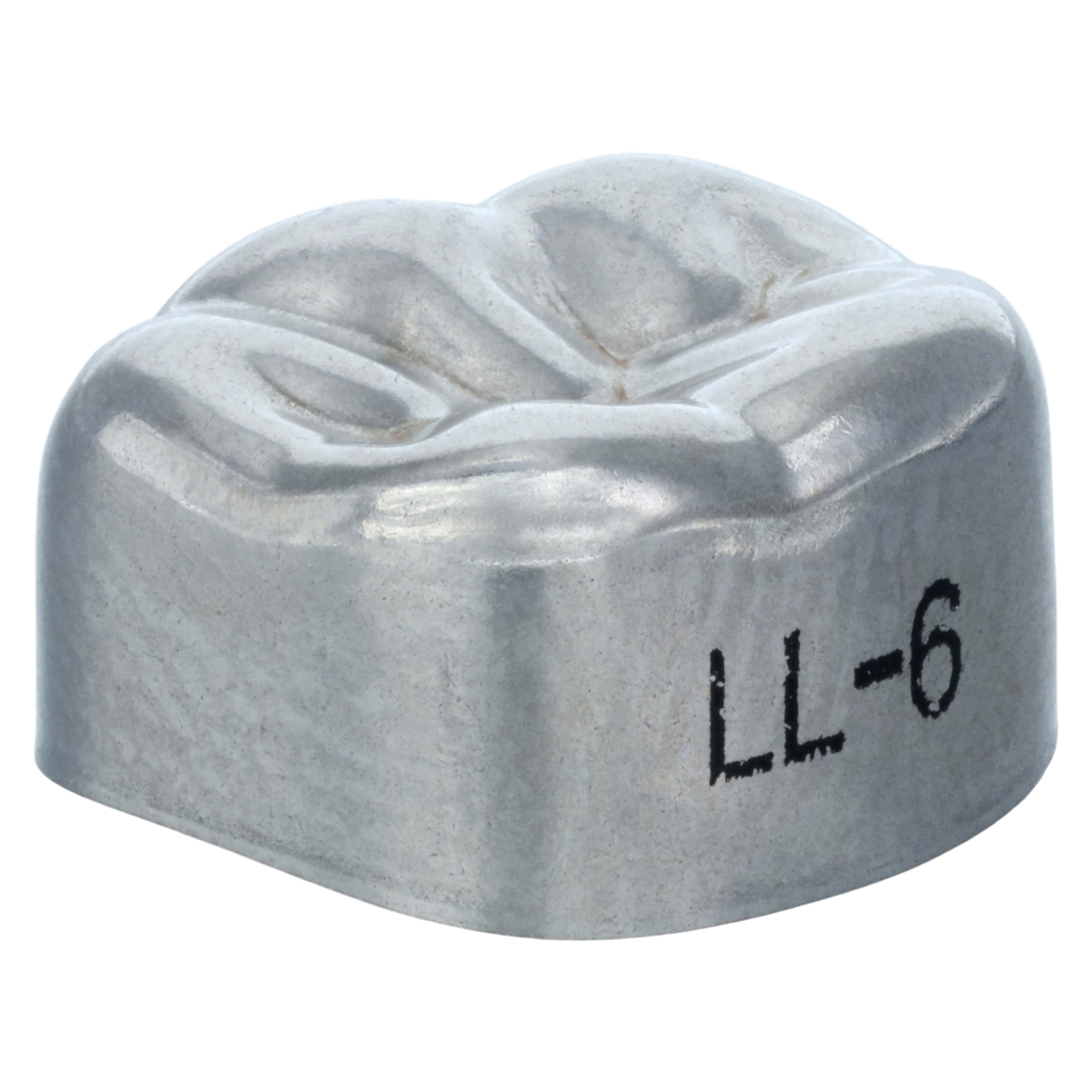 3M Unitek Stainless Steel Permanent Molar Crowns, Lower Left First Permanent Molar, Size 6 (LL6), 5/Box, 900336 thumbnail 3