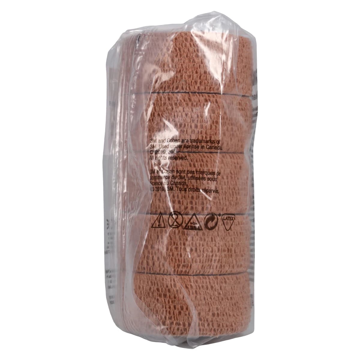 3M Coban Self-Adherent Wrap, 1" x 5 yd, Tan, Non-Sterile, 5/Pack, 1581 thumbnail 3