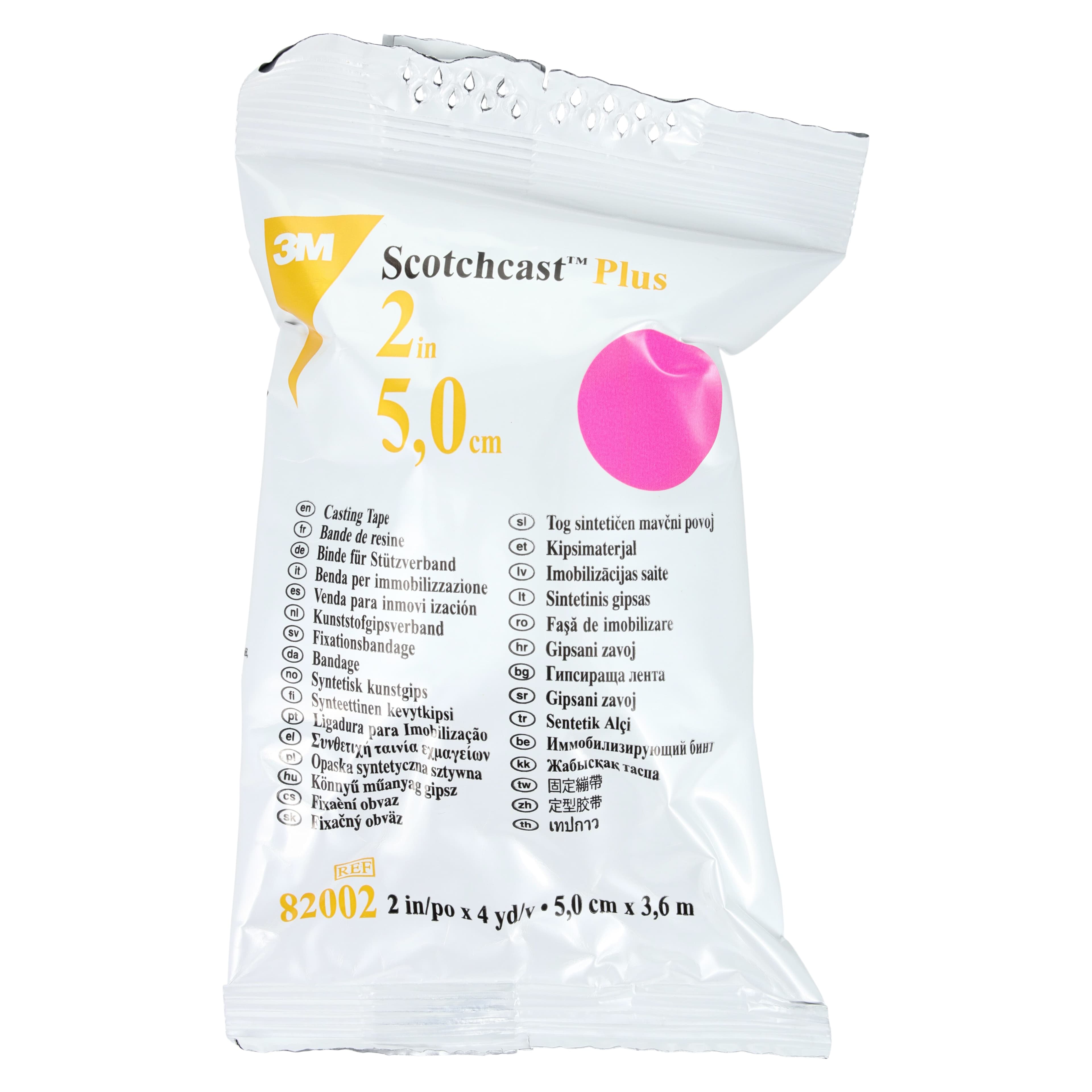 3M Scotchcast Plus Casting Tape, 2" x 4 yd, Pink, 10/Case, 82002X thumbnail 2