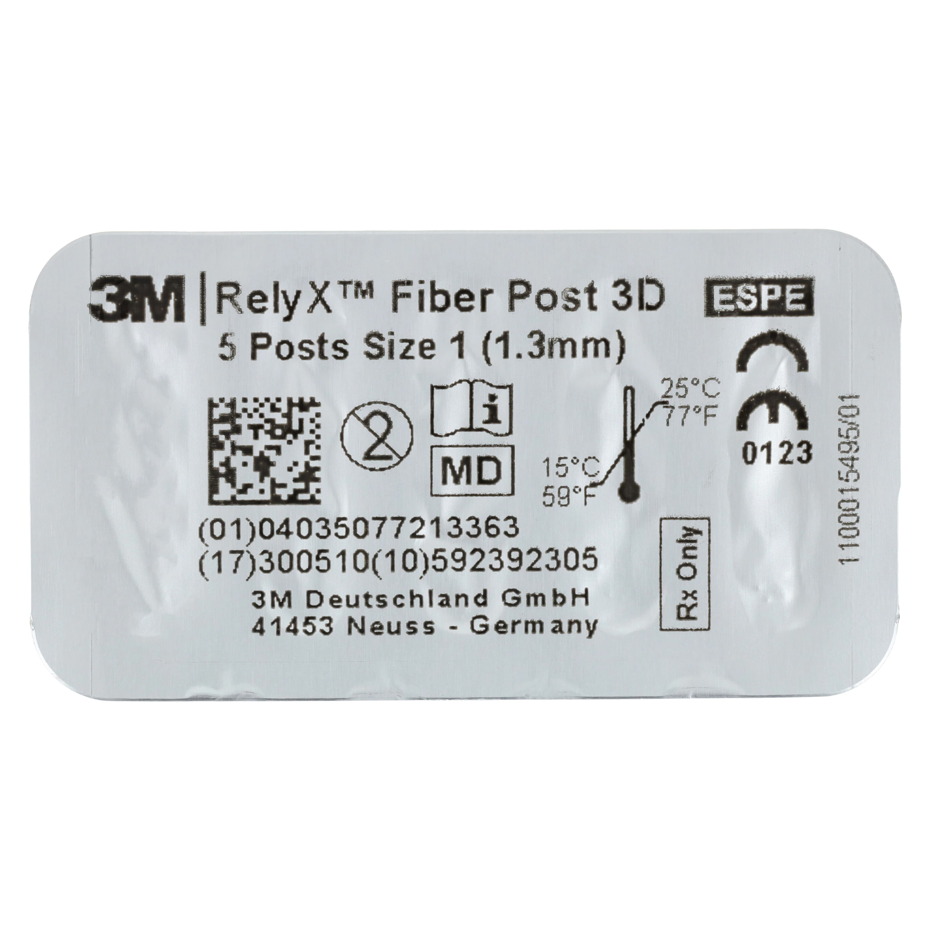 3M RelyX Fiber Post 3D Glass Fiber Post Refill, Size 1 (1.3mm dia.), Yellow, 10/Pack, 56949 thumbnail 4