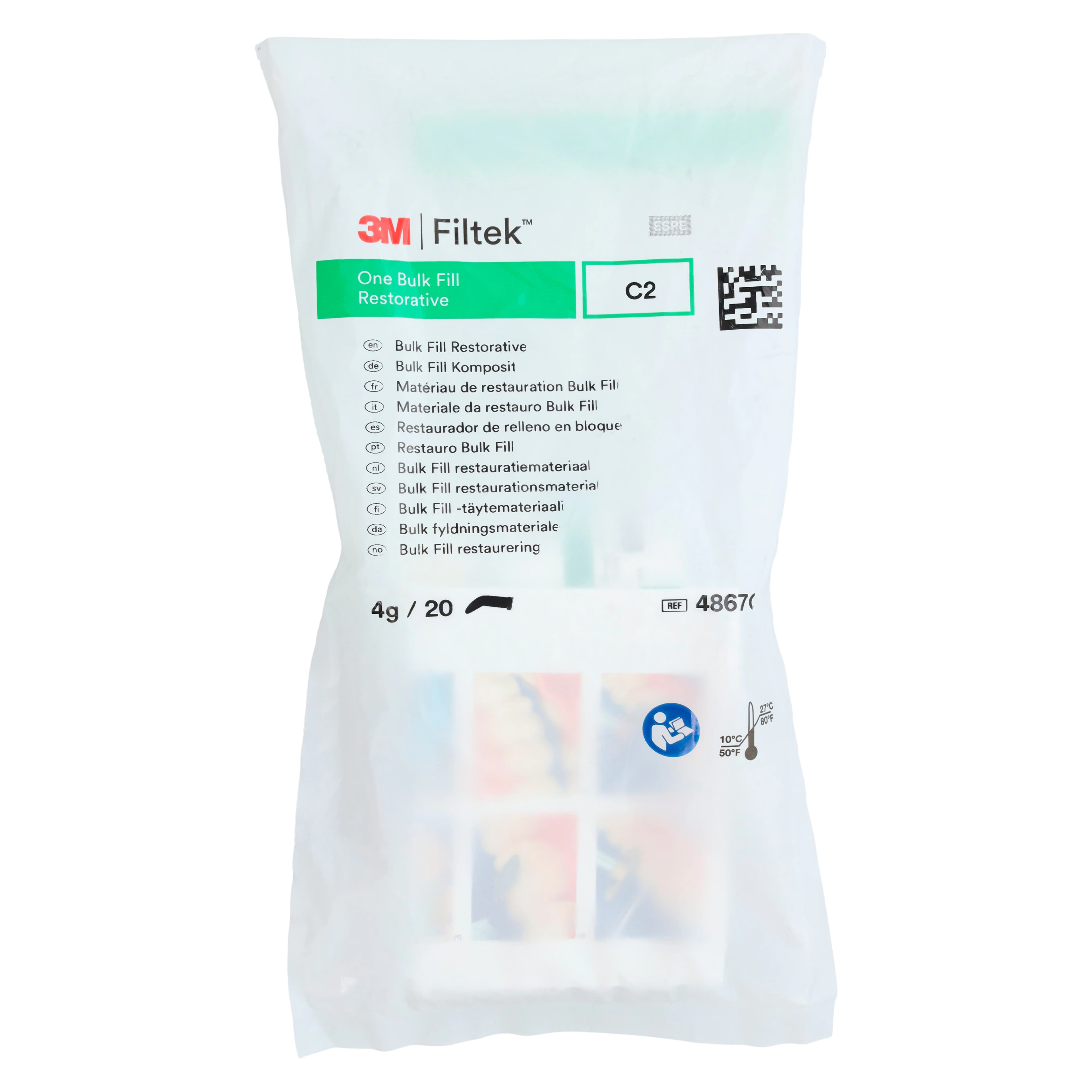 3M Filtek One Bulk Fill Restorative, Capsule Refill, Shade C2, 0.2 g, 20/Box, 4867C2 thumbnail 4