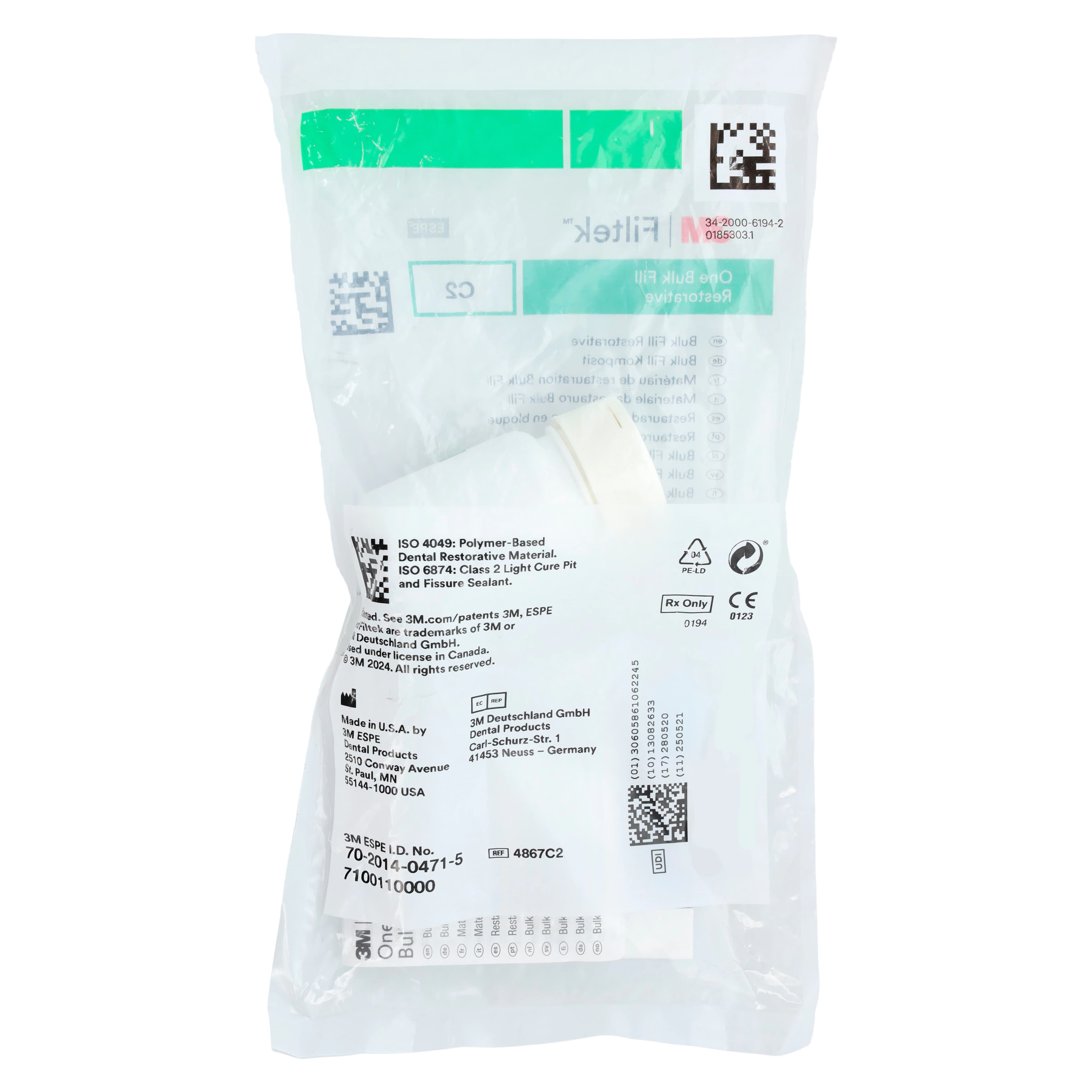 3M Filtek One Bulk Fill Restorative, Capsule Refill, Shade C2, 0.2 g, 20/Box, 4867C2 thumbnail 5