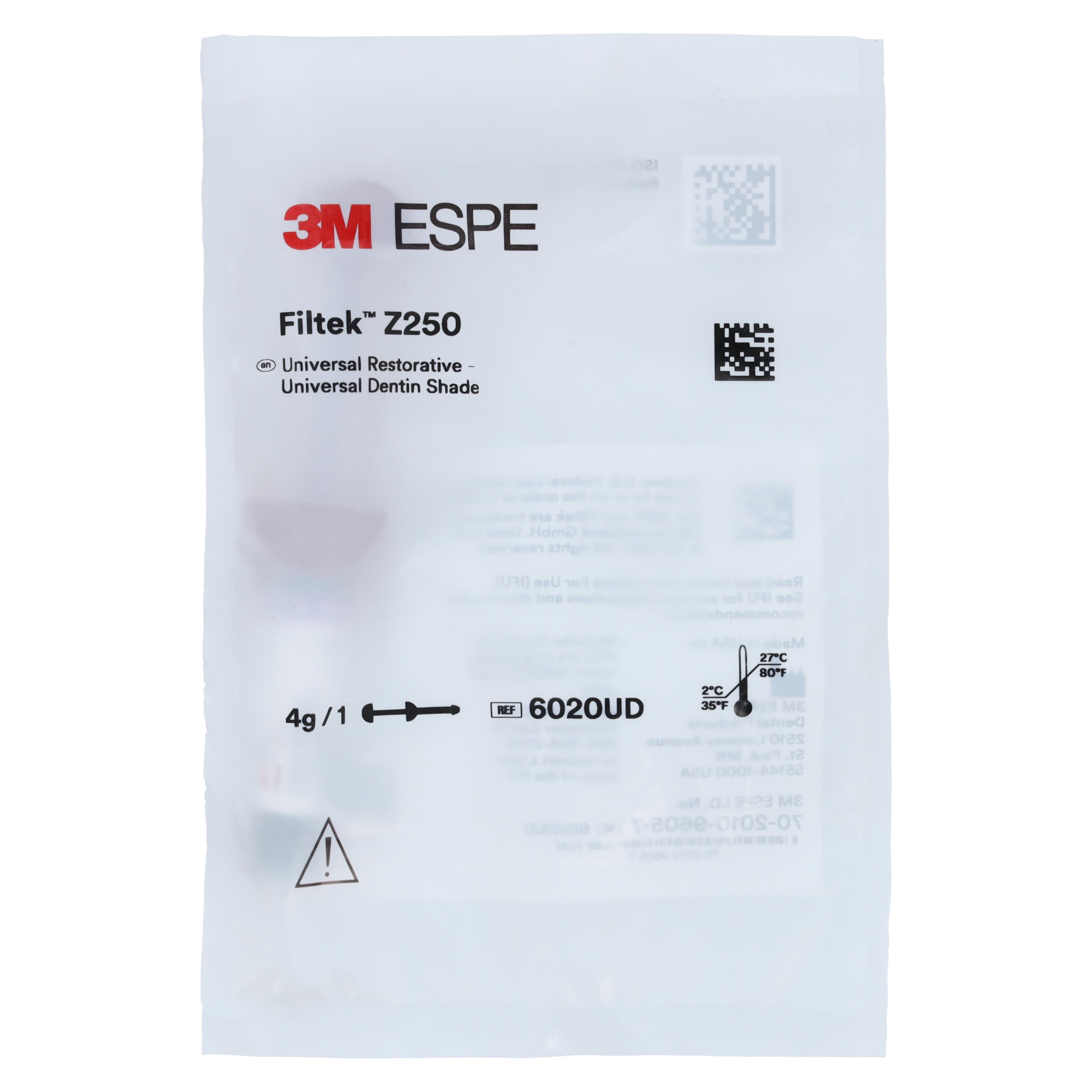 3M Filtek Z250 Universal Restorative, Universal Dentin Shade, 4g Syringe Refill, 6020UD thumbnail 3