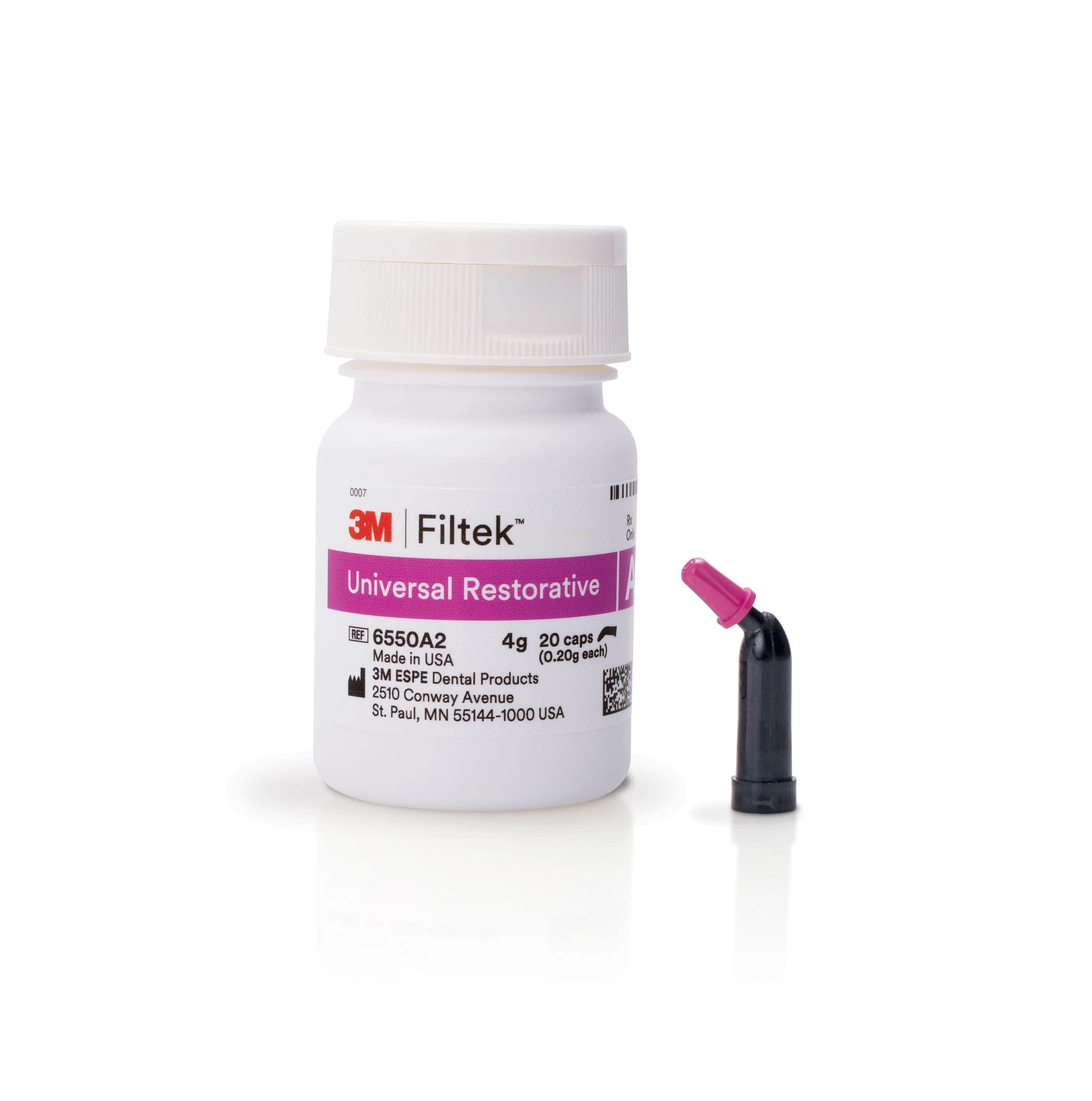 3M Filtek Universal Restorative Composite Capsules, Shade A2, 0.2 g, 20/Box, 6550A2 - Filtek Universal Restorative A2 Capsules .2gm 20Bx - Image 1