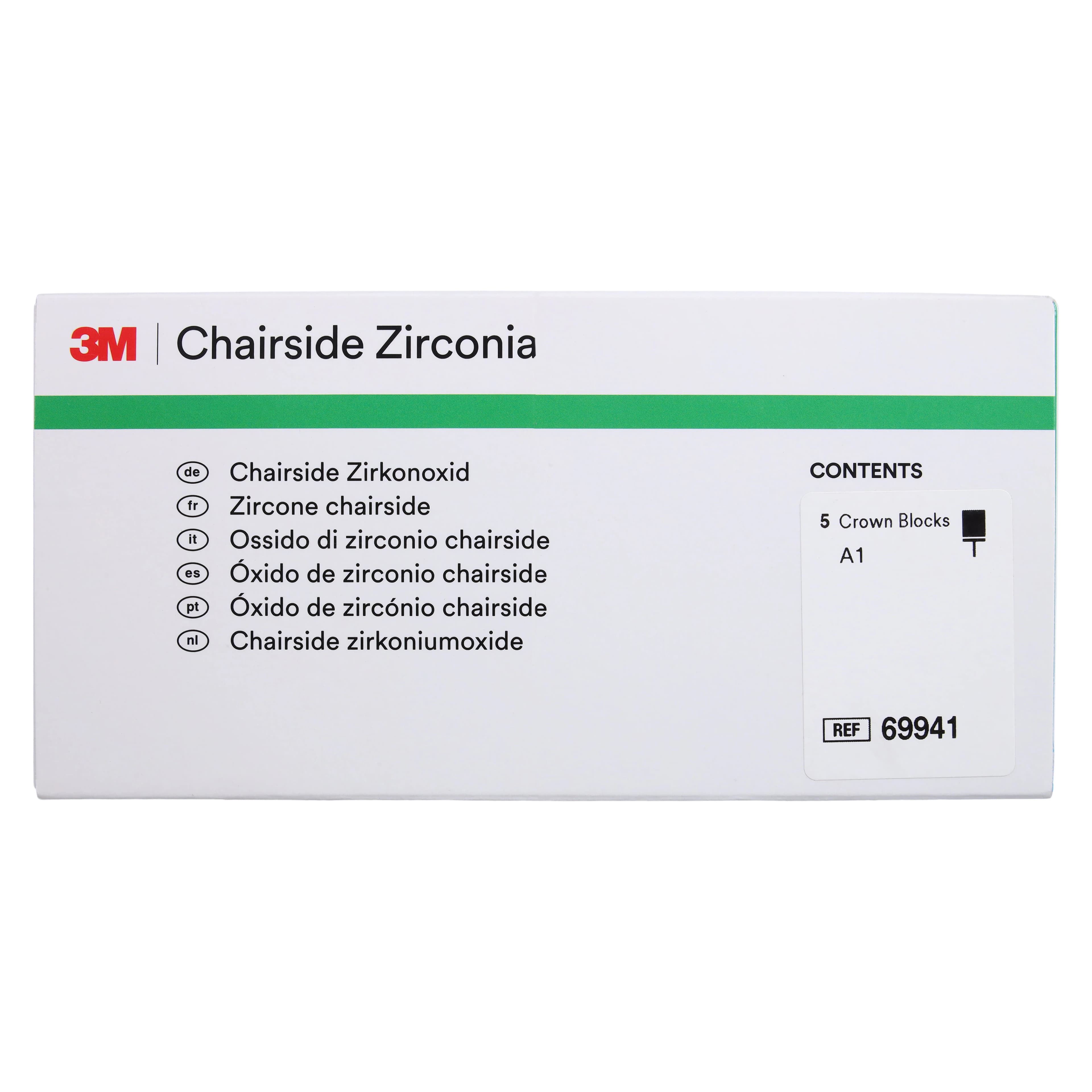 3M™ Chairside Zirconia CEREC Crown Block Refill, Shade A1, 20mm, 5/Pkg, 69941 thumbnail 5