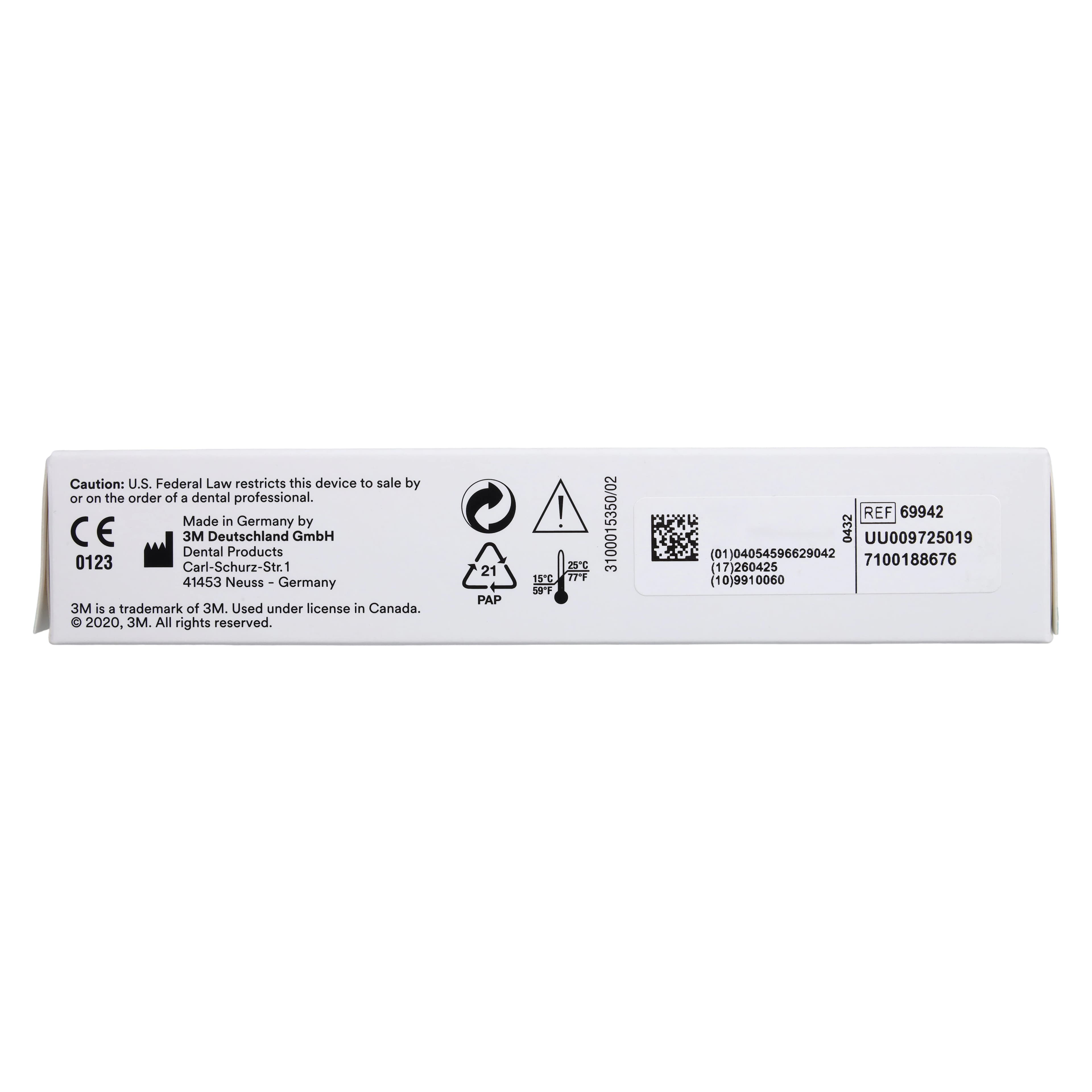 Solventum™ (3M™) Chairside Zirconia CEREC Crown Block Refill, Shade A2, 20mm, 5/Pkg, 69942 thumbnail 6