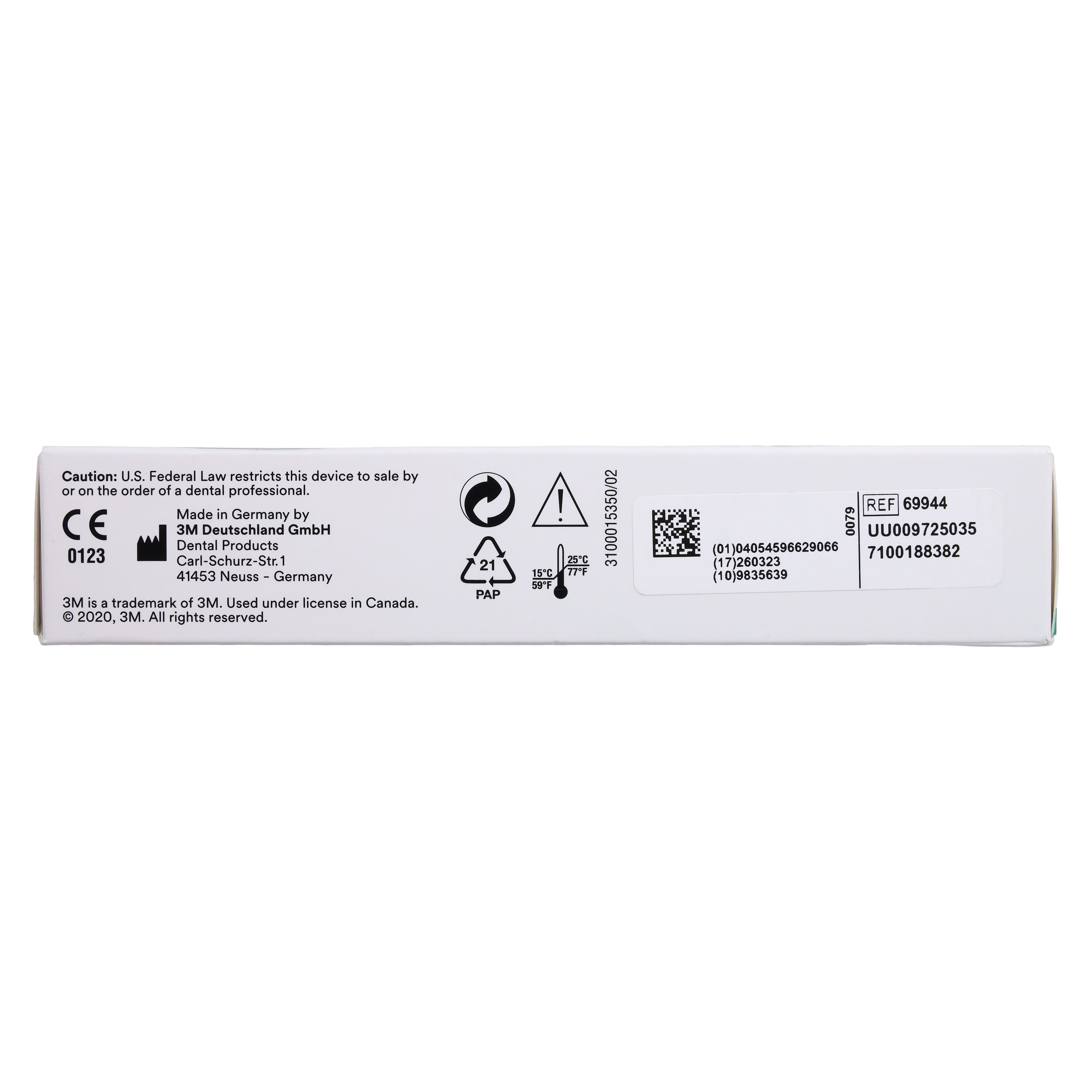 3M™ Chairside Zirconia CEREC Crown Block Refill, Shade A3.5, 20mm, 5/Pkg, 69944 thumbnail 6