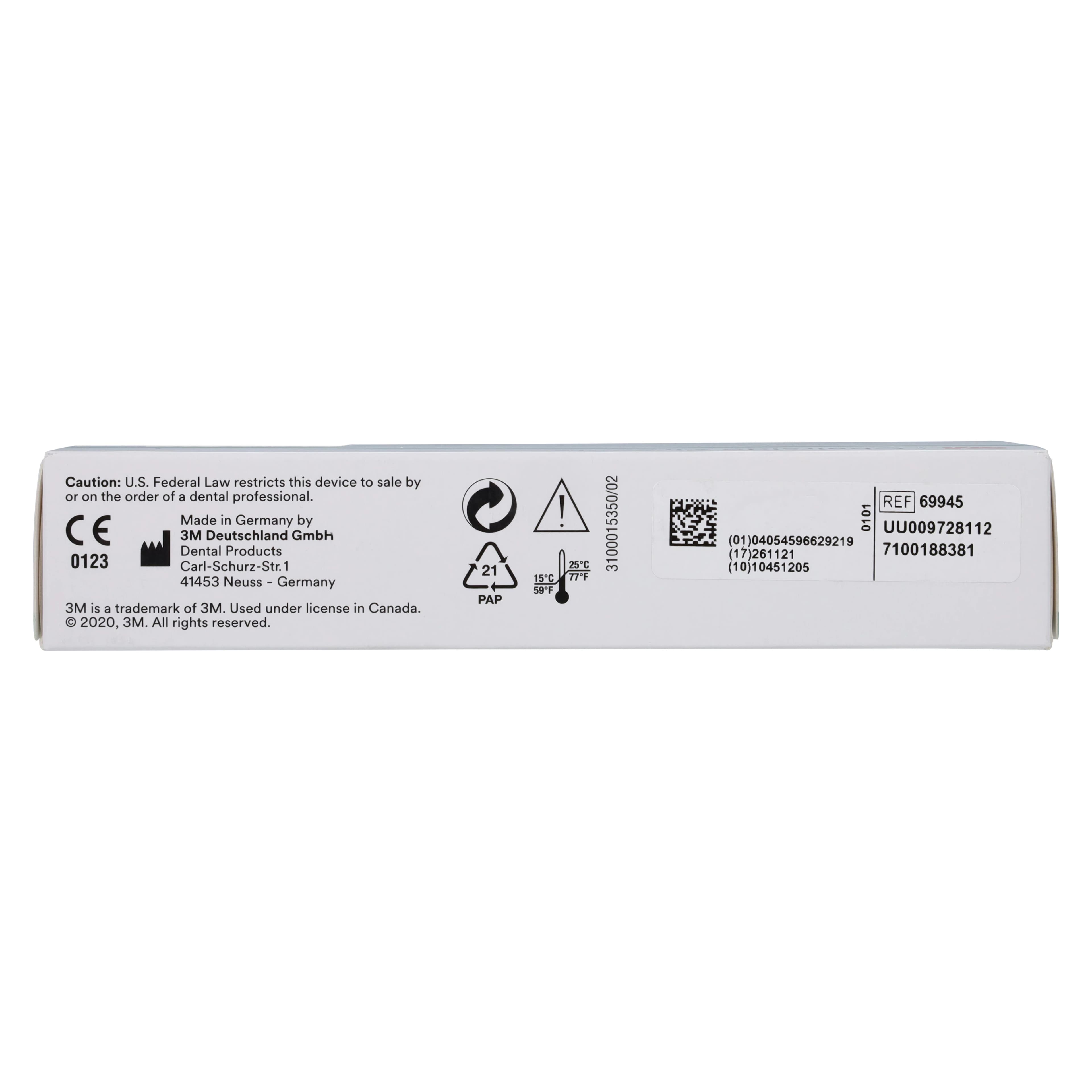 Solventum (3M) Chairside Zirconia CEREC Crown Block, Shade B1, 20mm, 5/Pk, 69945 thumbnail 4