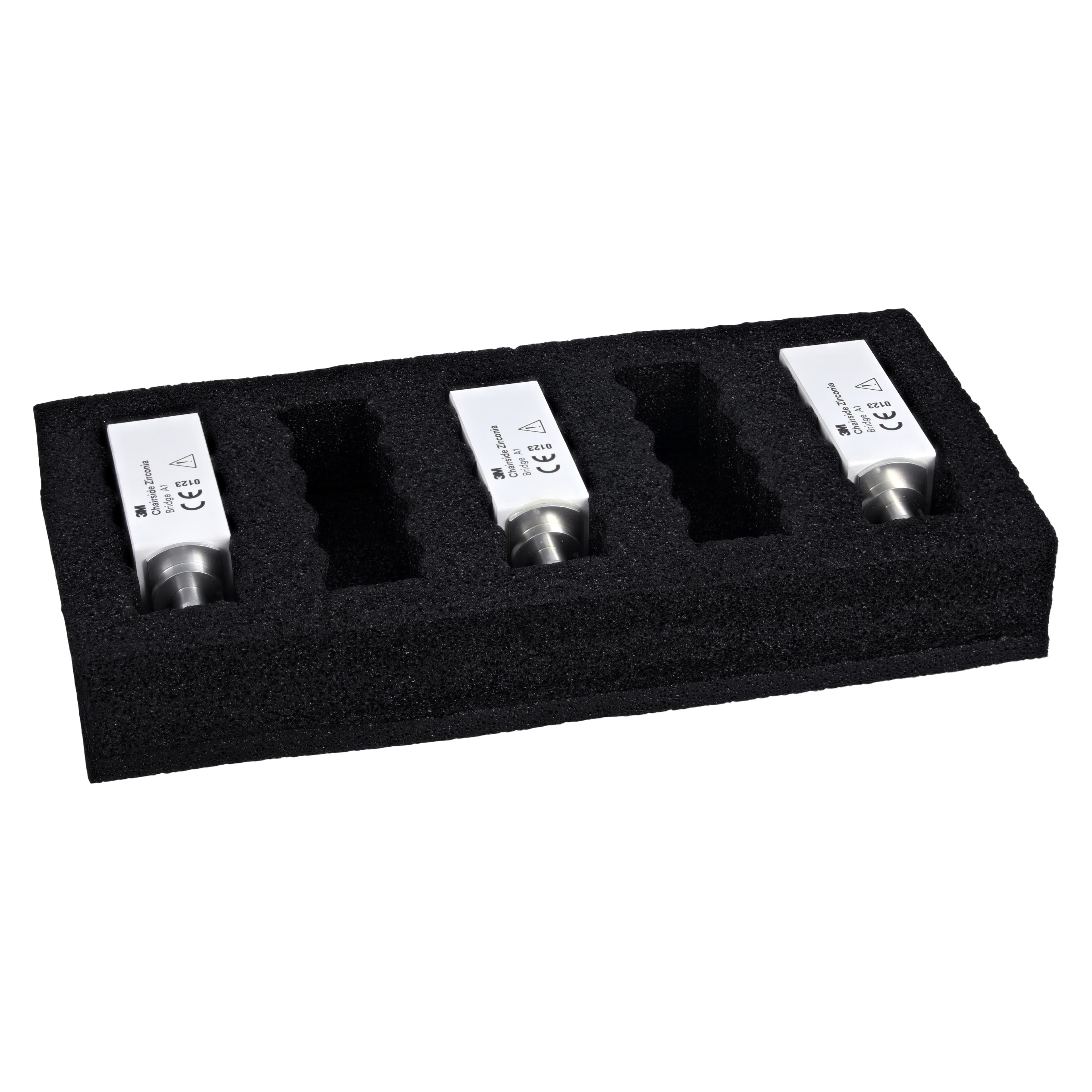 Solventum Chairside Zirconia Bridge Block, 39mm, Shade A1, 3/Pk, 69949 thumbnail 3