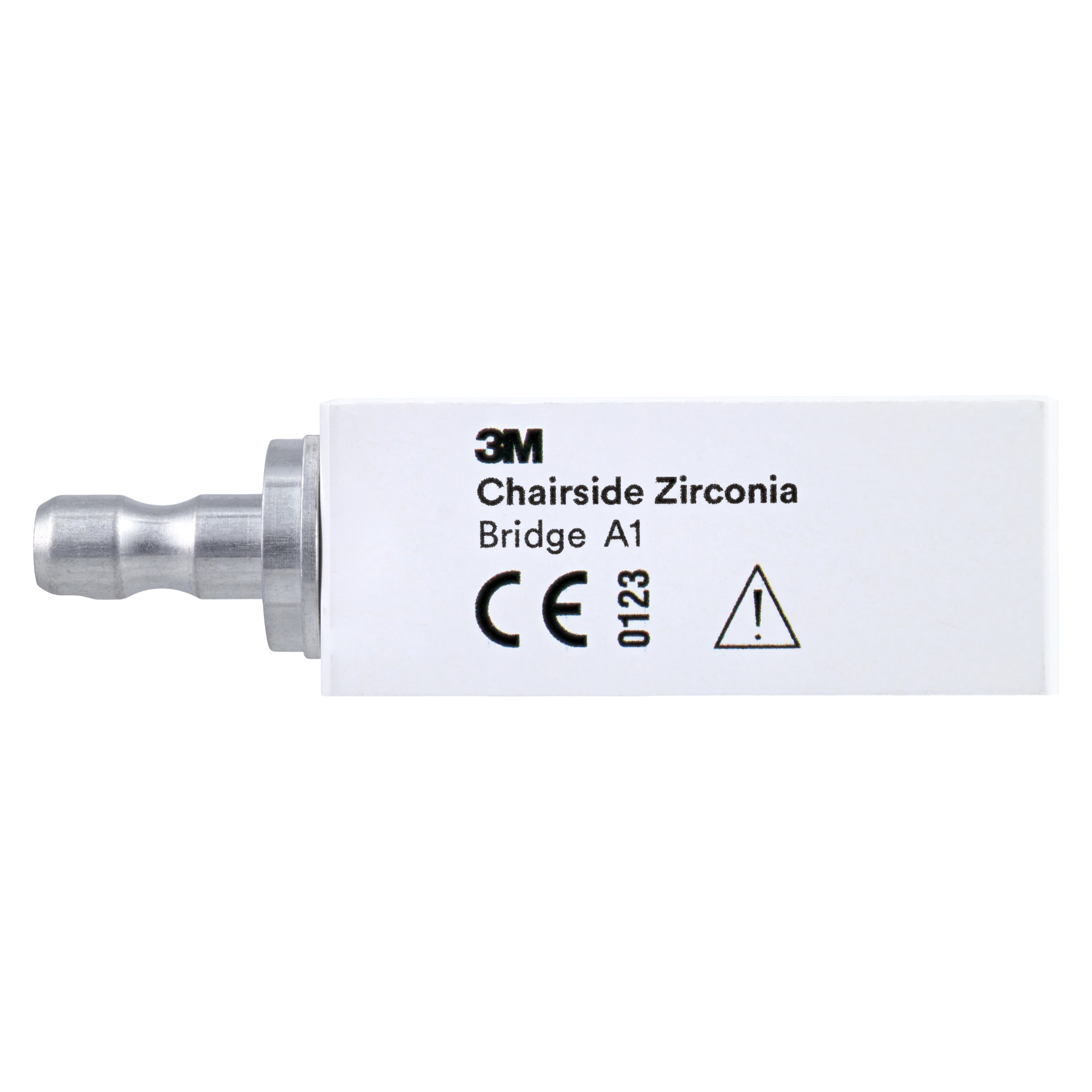 Solventum Chairside Zirconia Bridge Block, 39mm, Shade A1, 3/Pk, 69949 thumbnail 2