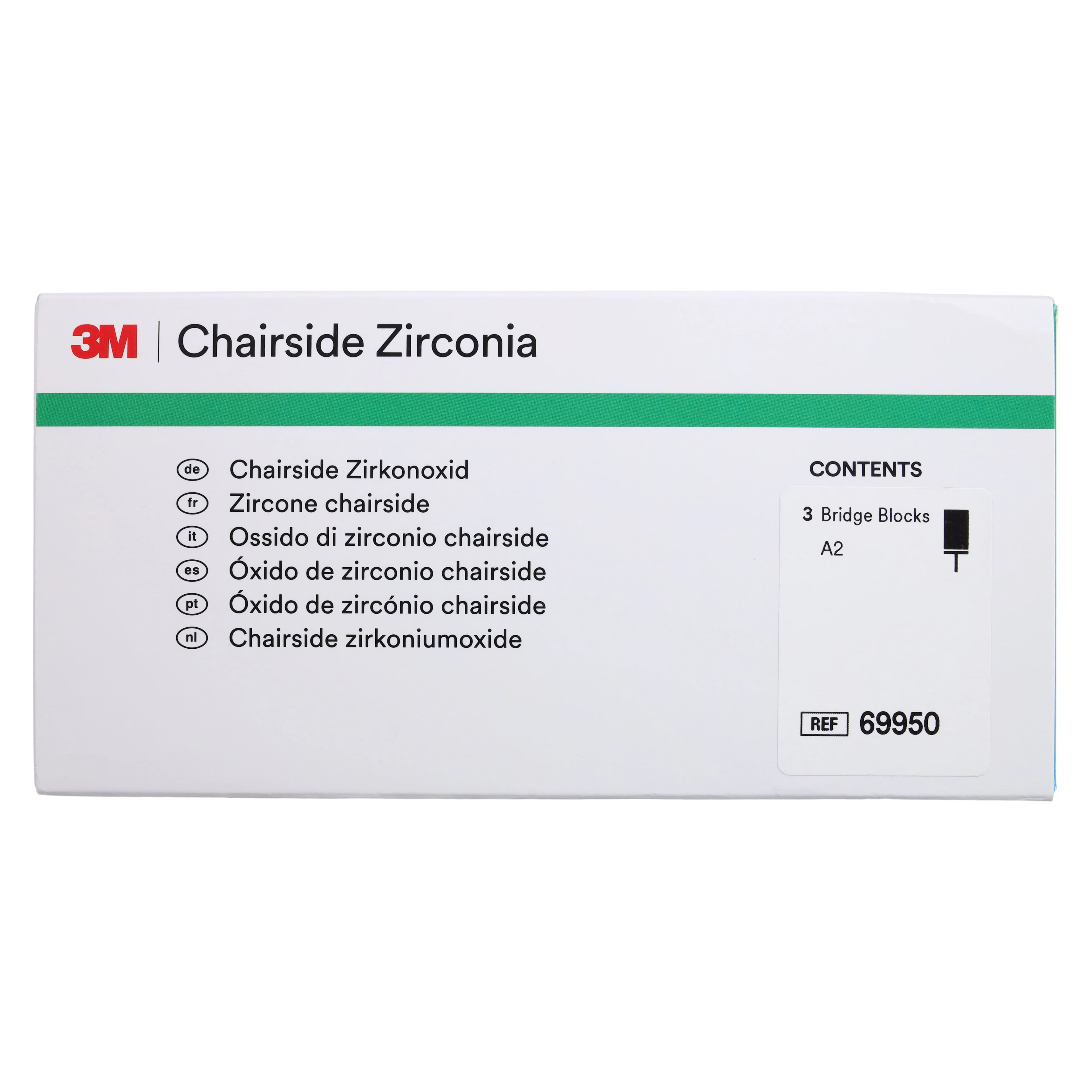 Solventum Chairside Zirconia Bridge Block, 39mm, Shade A2, 3/Pk, 69950 thumbnail 5