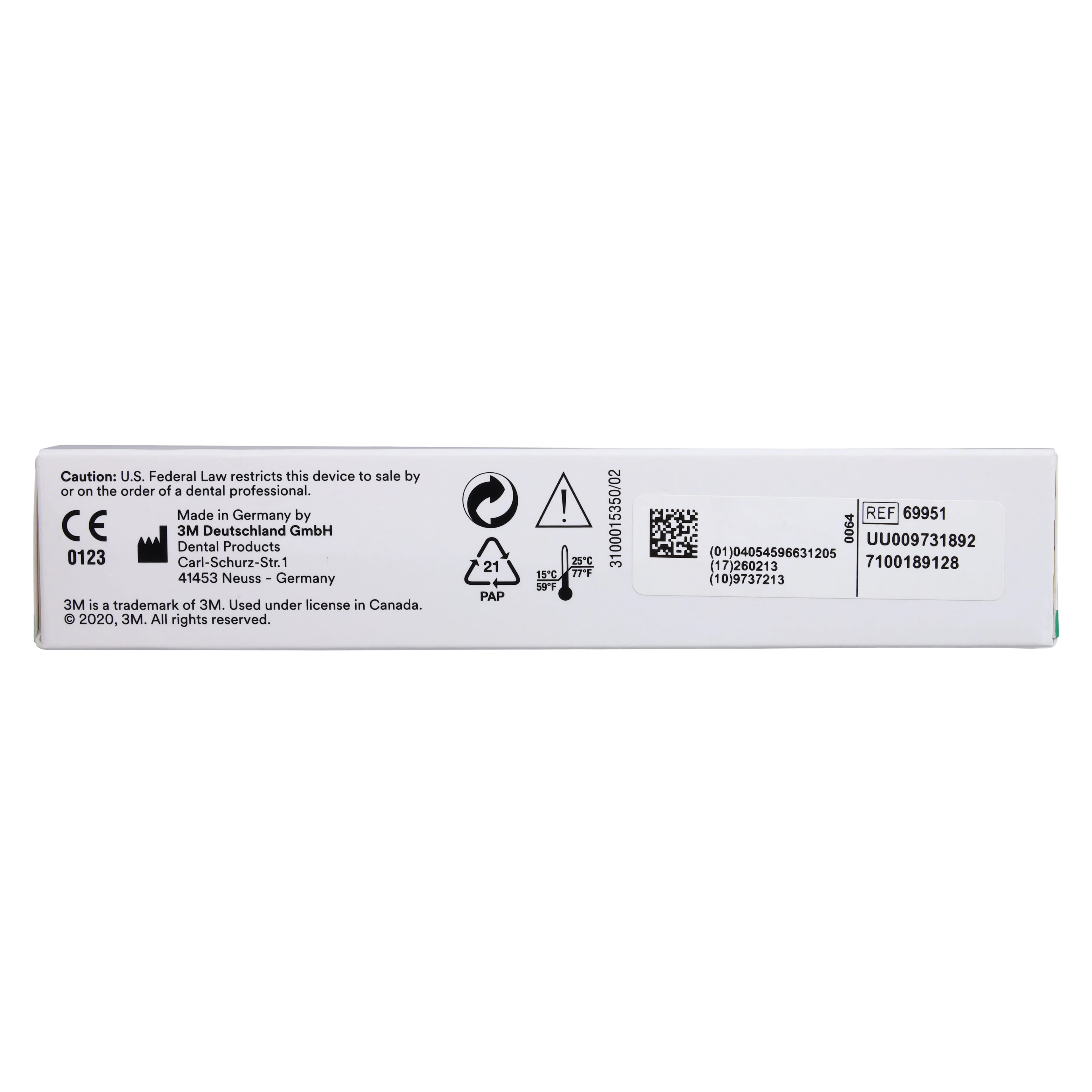 Solventum Chairside Zirconia for CEREC Bridge Blocks, 39mm, Shade A3, 3/Pkg, 69951 thumbnail 6