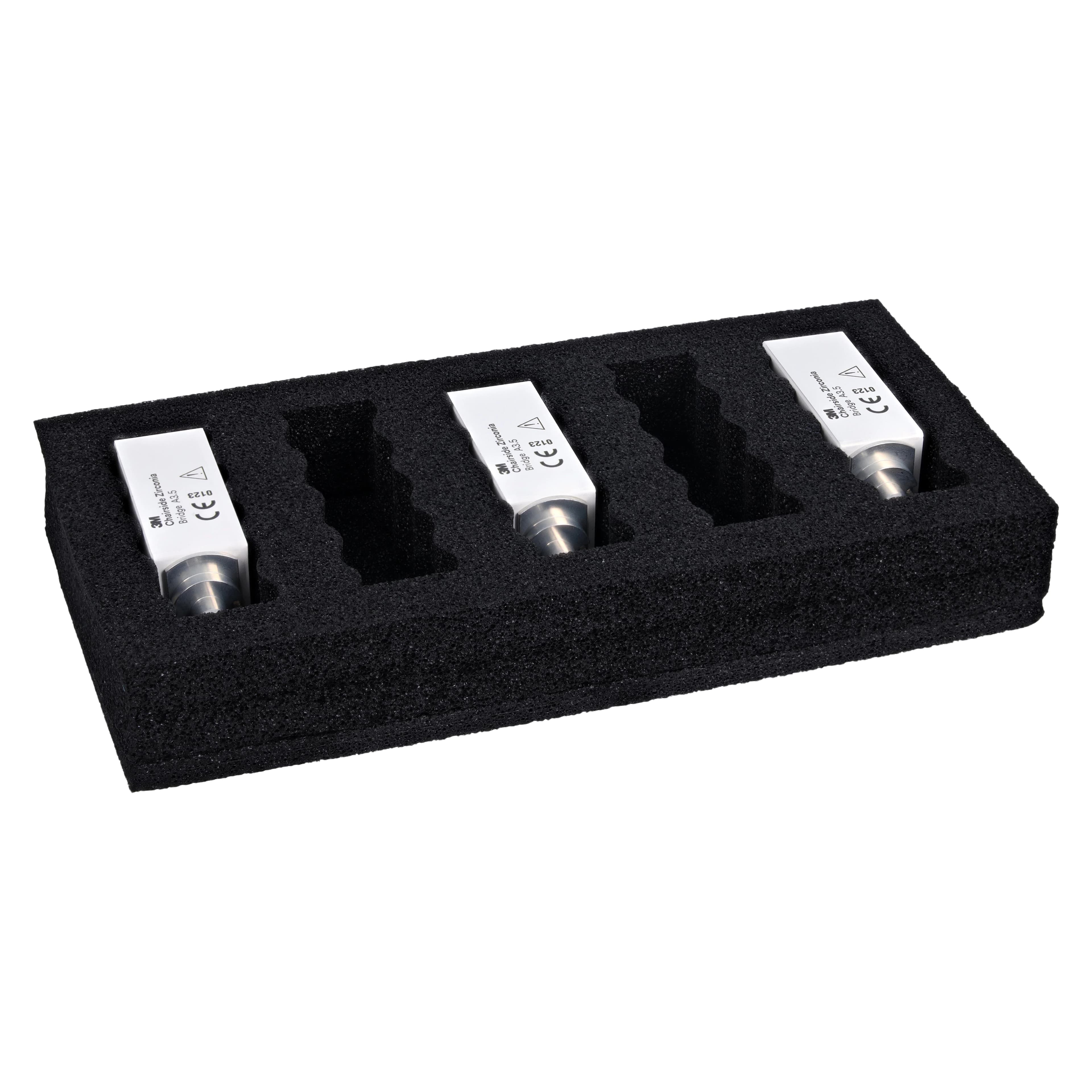 Solventum Chairside Zirconia Bridge Block, 39mm, Shade A3.5, 3/Pk, 69952 thumbnail 3
