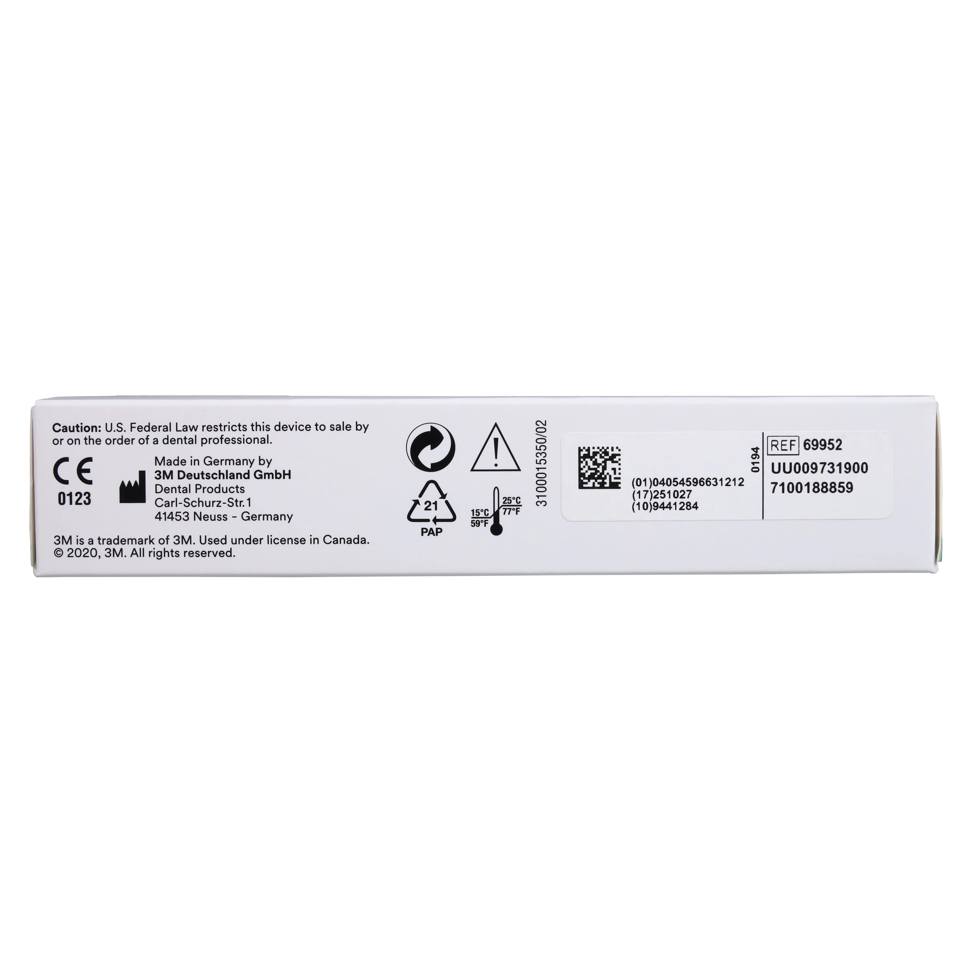 Solventum Chairside Zirconia Bridge Block, 39mm, Shade A3.5, 3/Pk, 69952 thumbnail 6
