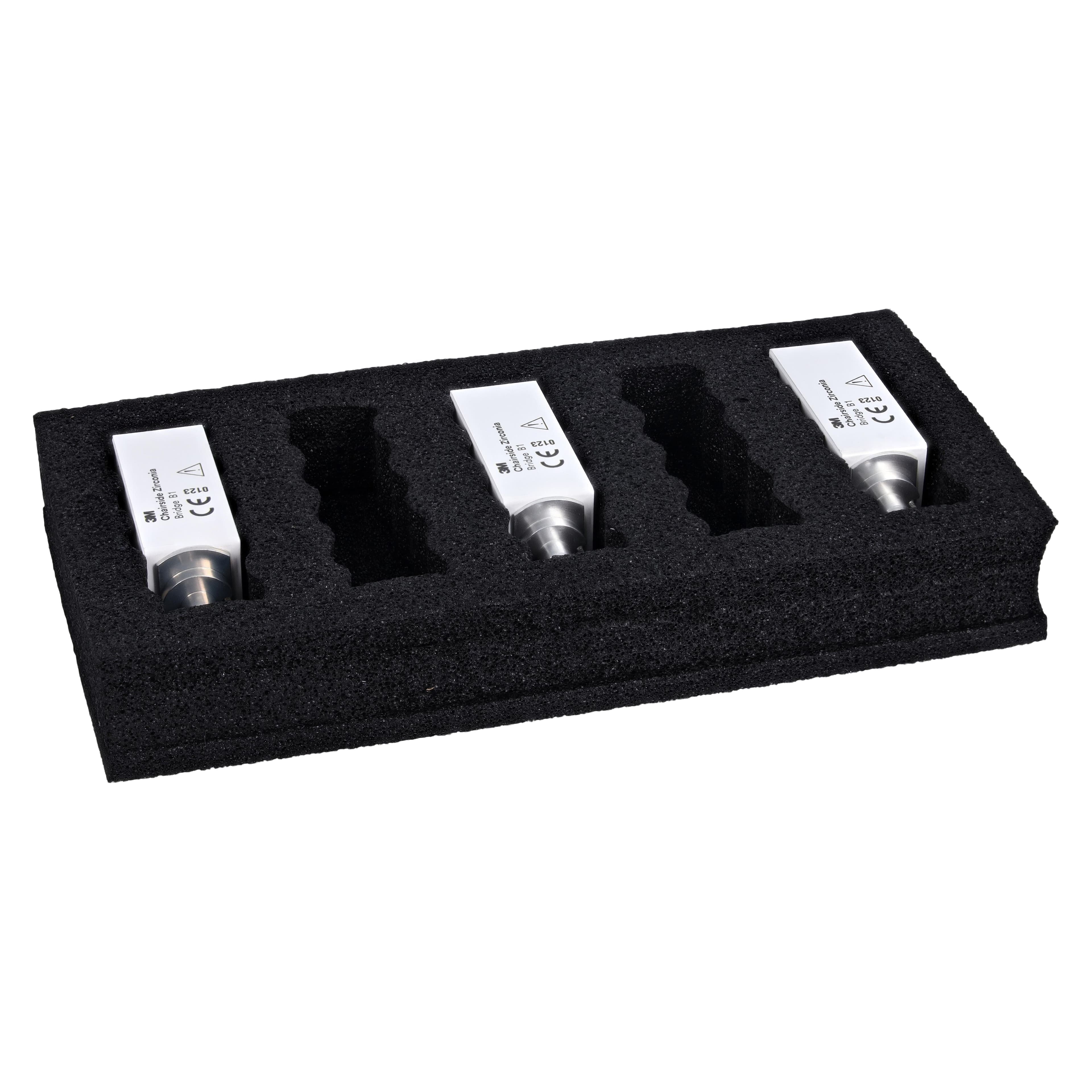 Solventum Chairside Zirconia Bridge Block for CEREC, 39mm, Shade B1, 3/Pk, 69953 thumbnail 3