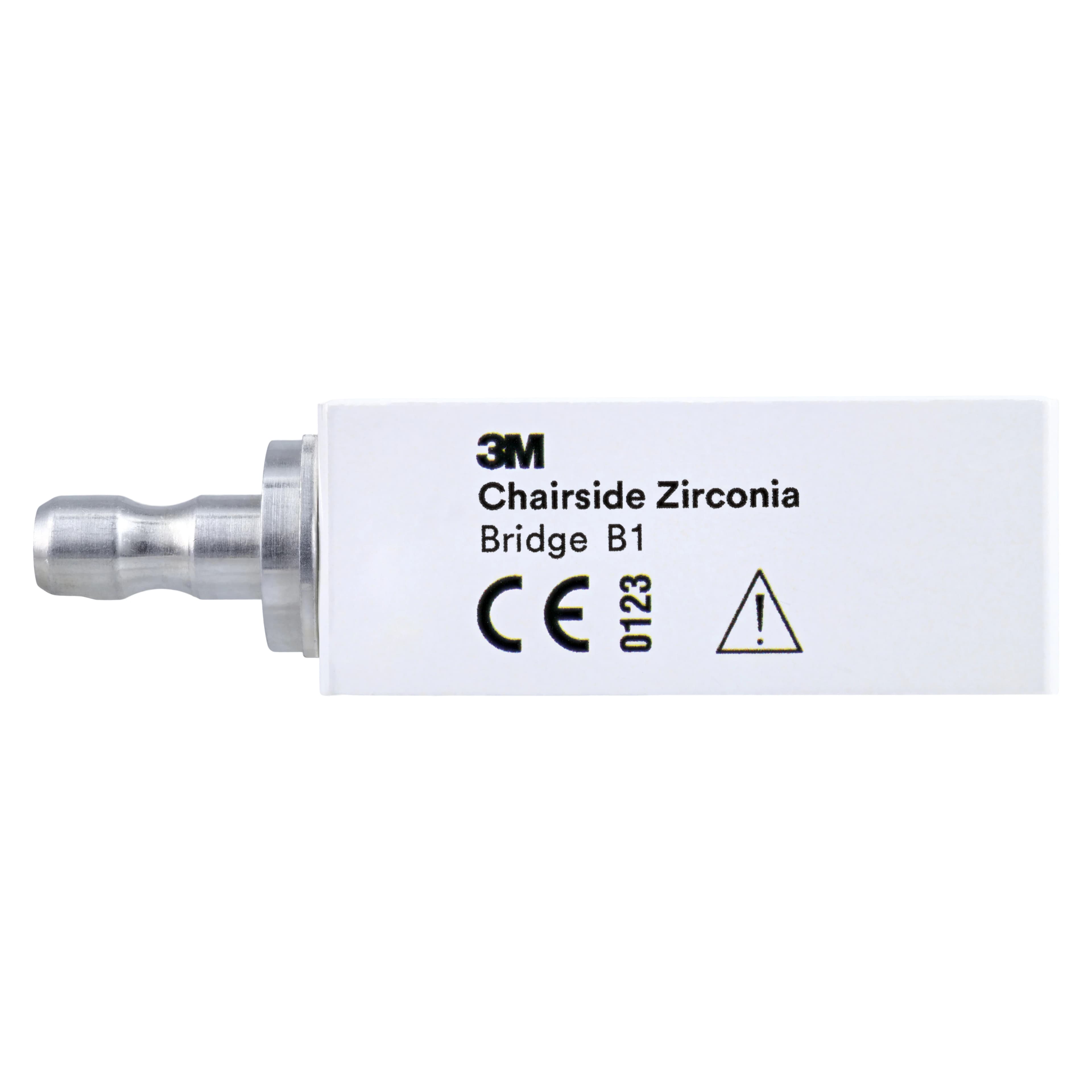 Solventum Chairside Zirconia Bridge Block for CEREC, 39mm, Shade B1, 3/Pk, 69953 thumbnail 2