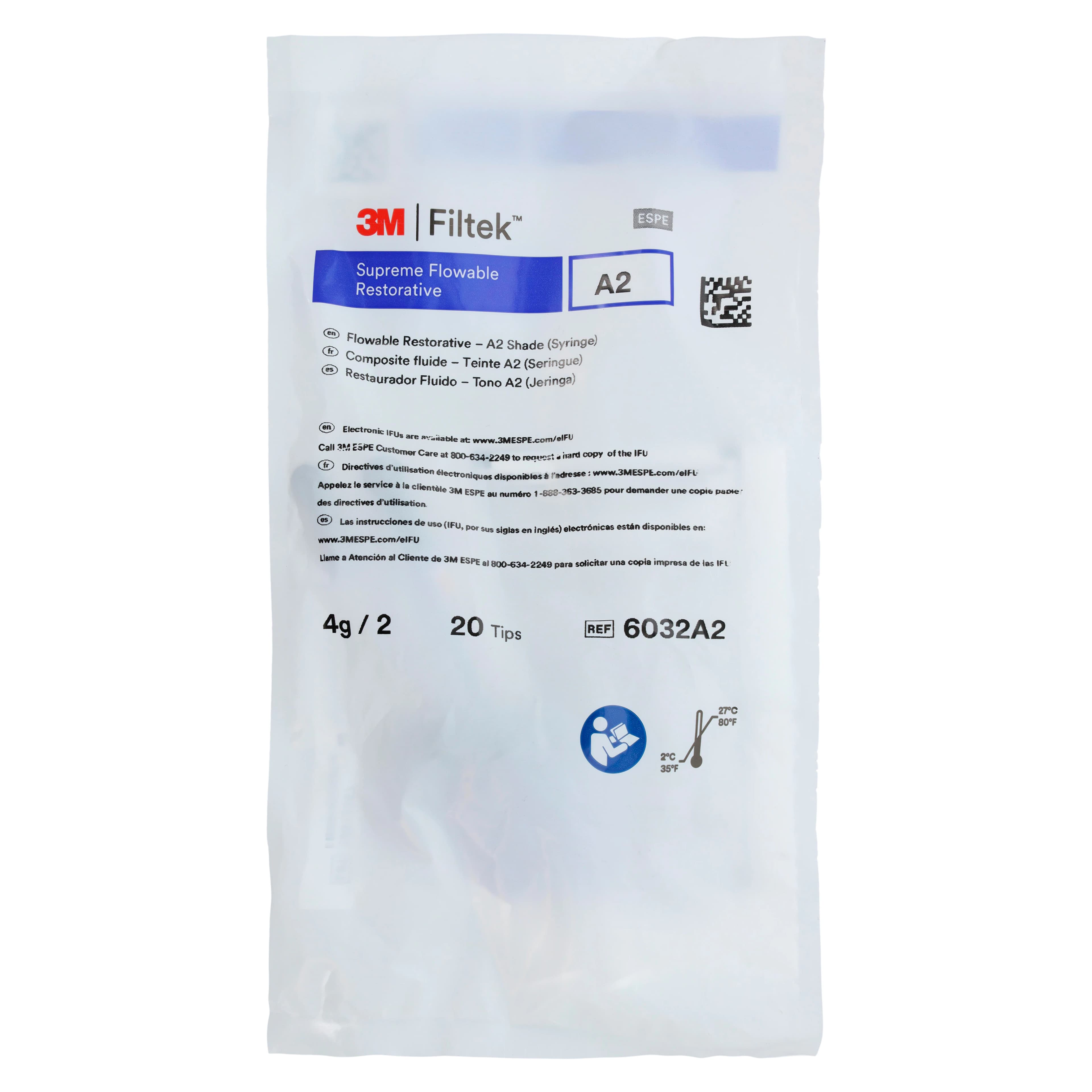 Filtek Supreme Ultra Flowable Restorative Syringe Refill, Shade A2, 2g Syringes (2/Pkg), 6032A2 thumbnail 6