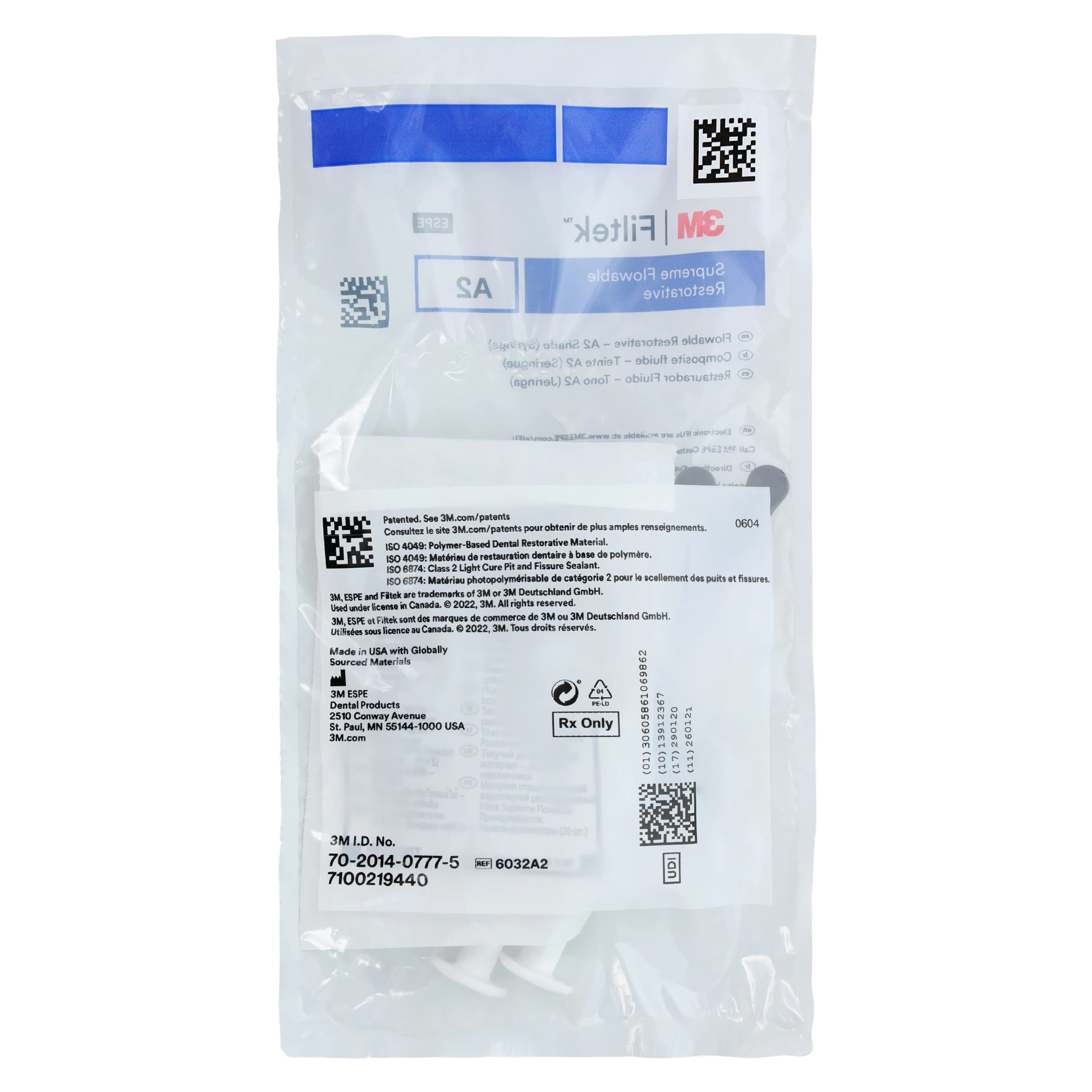 Filtek Supreme Ultra Flowable Restorative Syringe Refill, Shade A2, 2g Syringes (2/Pkg), 6032A2 thumbnail 5