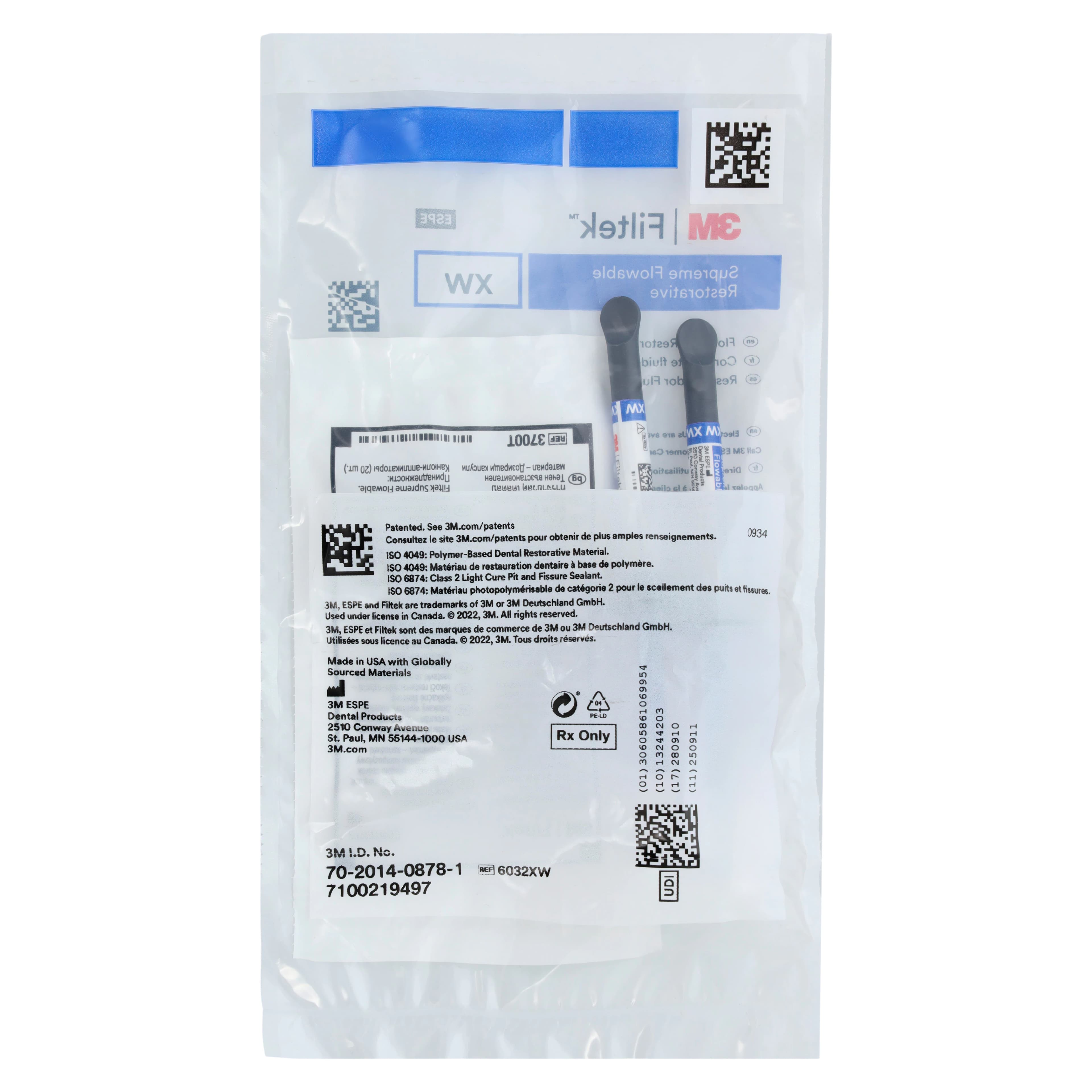 Filtek Supreme Ultra Flowable Composite, Syringe Refill, Extra White (XW), 2 g Syringes, 2/Pk, 6032XW thumbnail 7