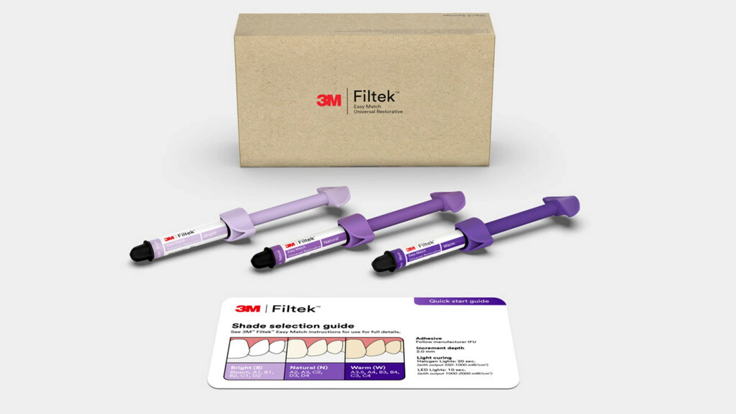 3M Filtek Easy Match Universal Restorative Intro Kit, 4g Syringe, 3/Kit, 6120K - 3M Filtek Easy Match Kit - Image 1
