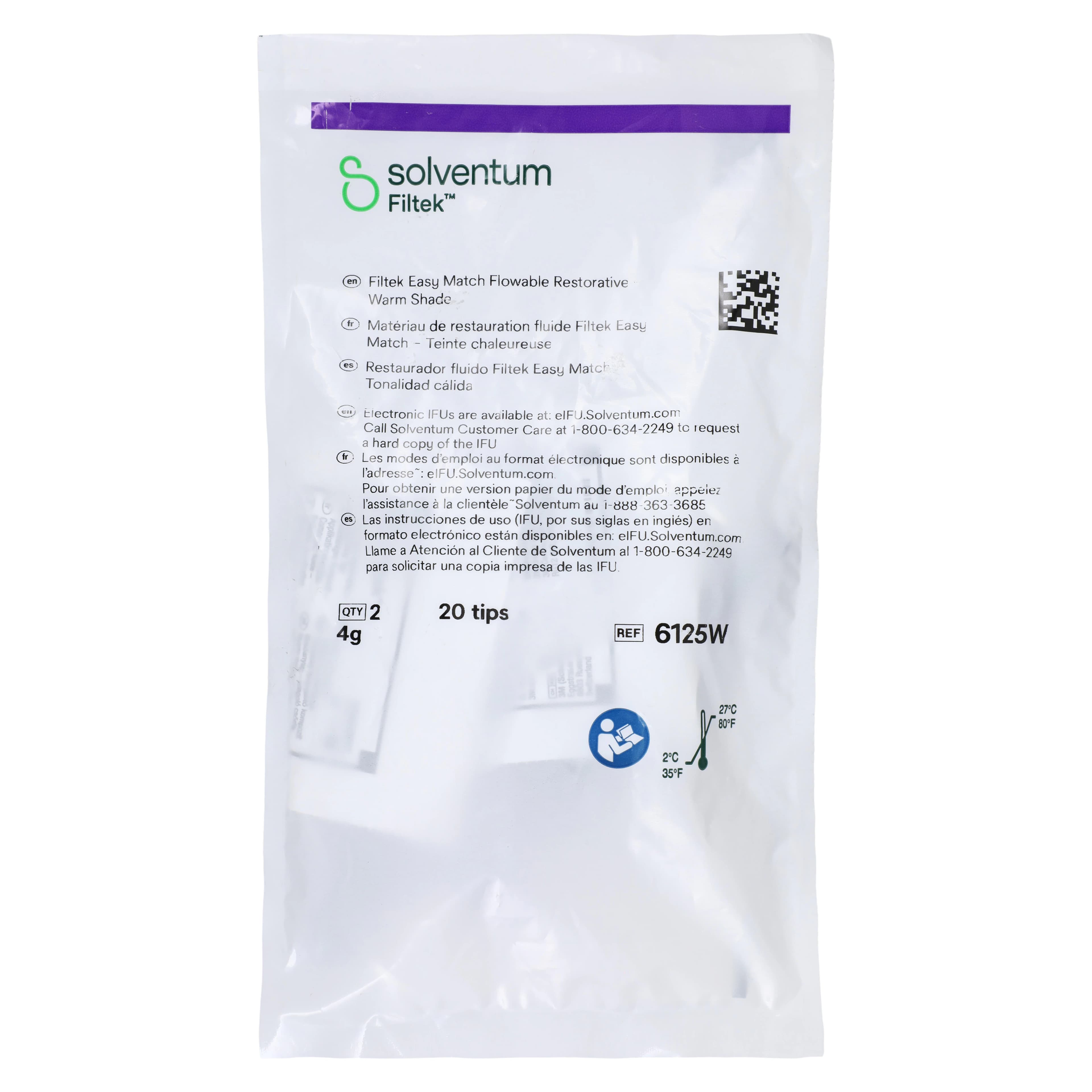 Solventum™ Filtek™ Easy Match Flowable Restorative, Warm Shade, 2g Syringe, 2/Pkg, 6125W thumbnail 9