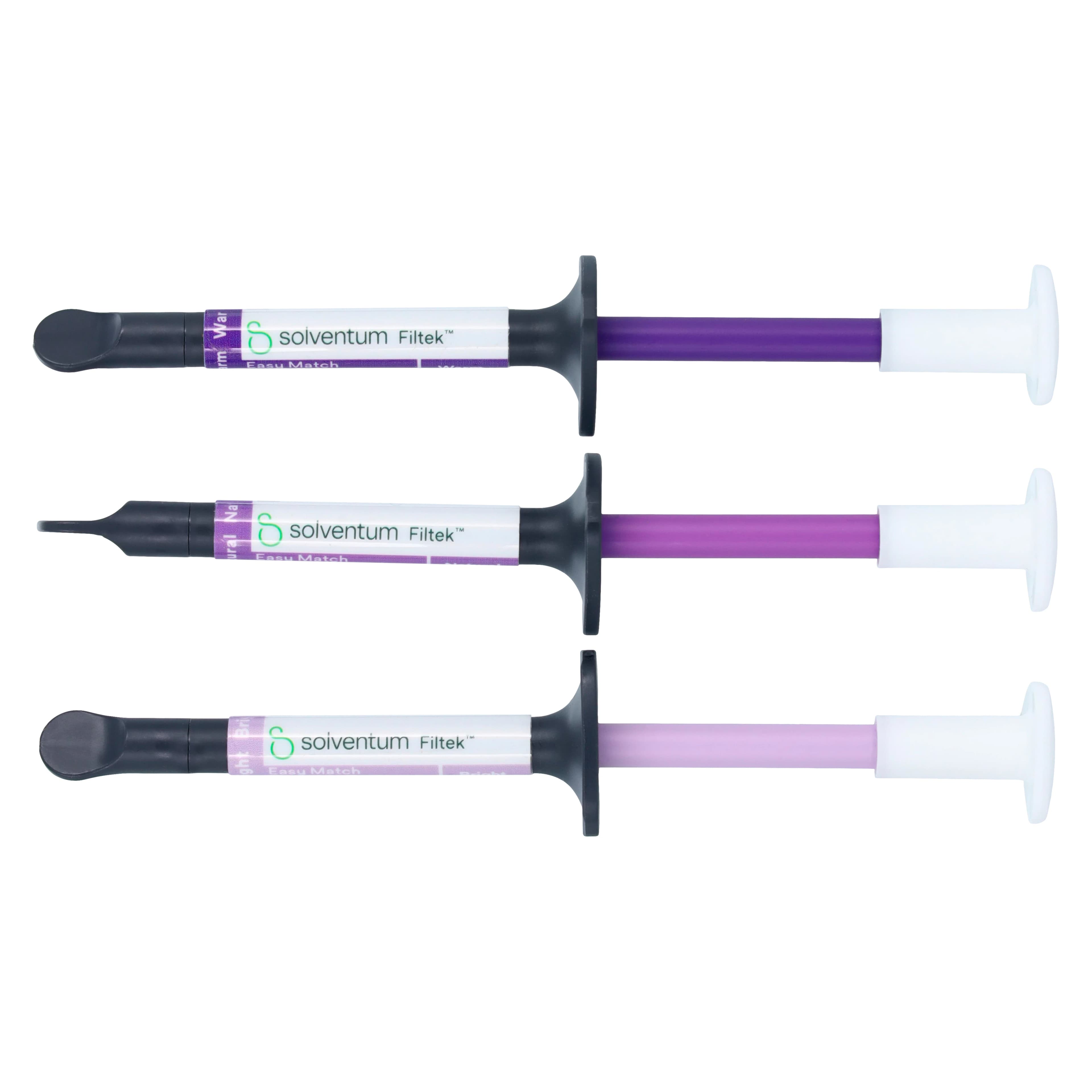 Solventum™ Filtek™ Easy Match Flowable Restorative Syringe Intro Kit, 3 x 2g Syringes (Bright, Natural, Warm), #6125K thumbnail 3