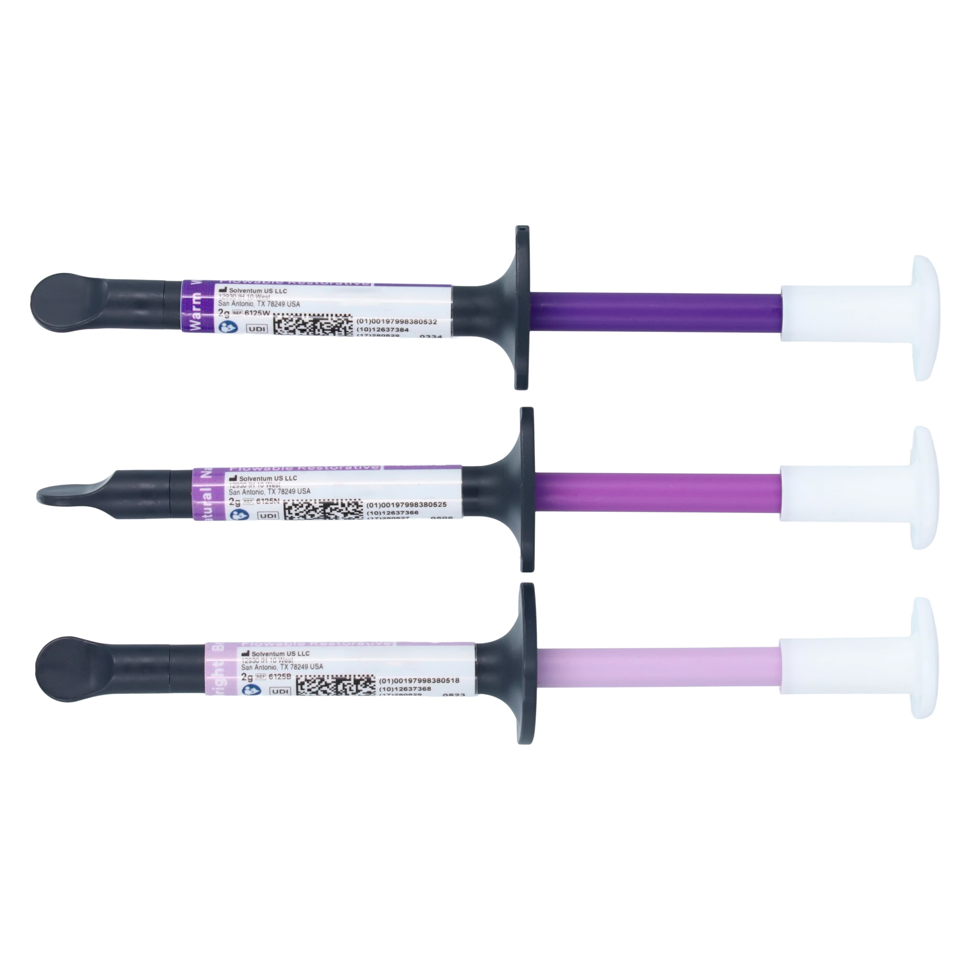 Solventum™ Filtek™ Easy Match Flowable Restorative Syringe Intro Kit, 3 x 2g Syringes (Bright, Natural, Warm), #6125K thumbnail 5