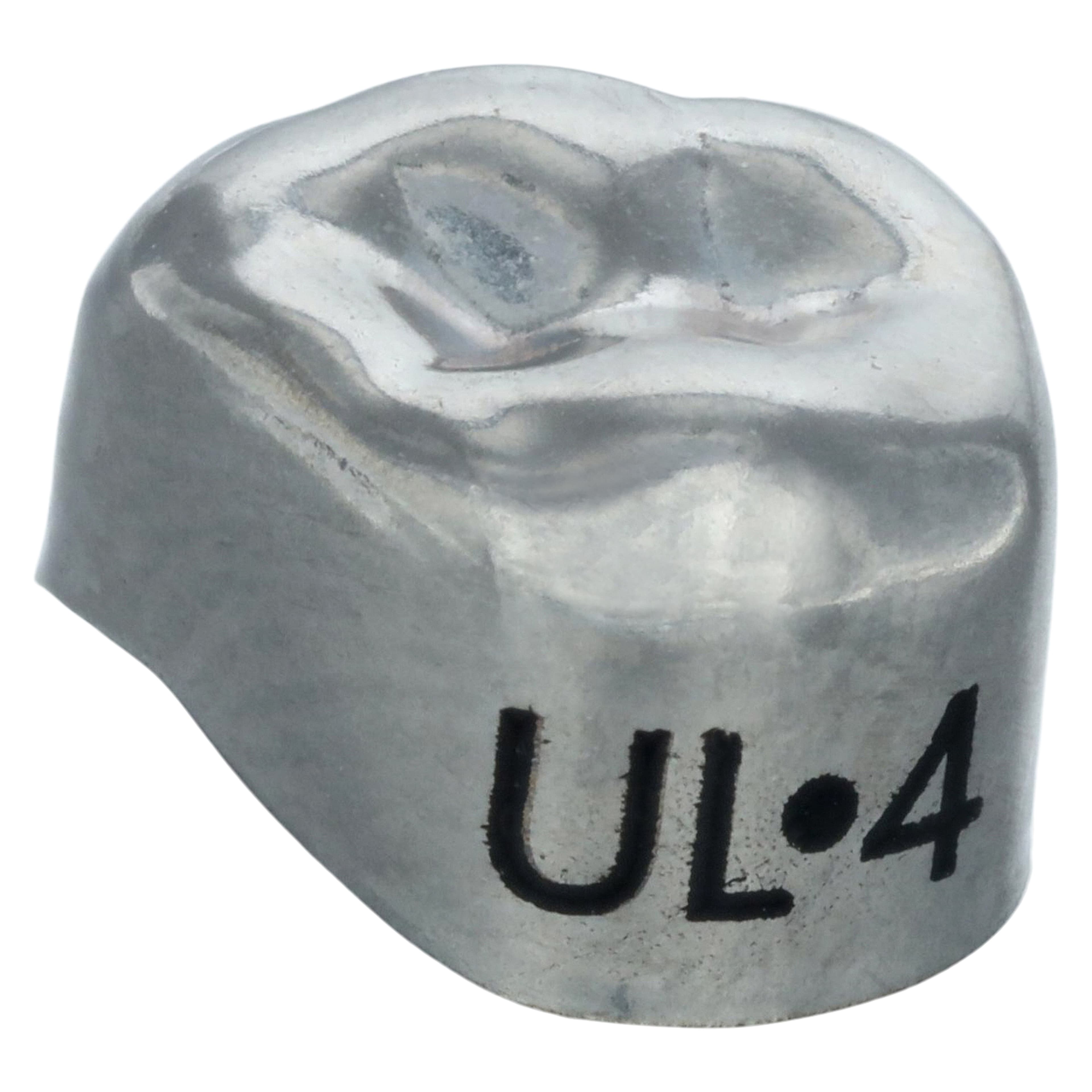 3M Unitek Stainless Steel Primary Molar Crowns, Upper Left First Molar, Size 4 (UL4), 5/Box, 900114 thumbnail 3