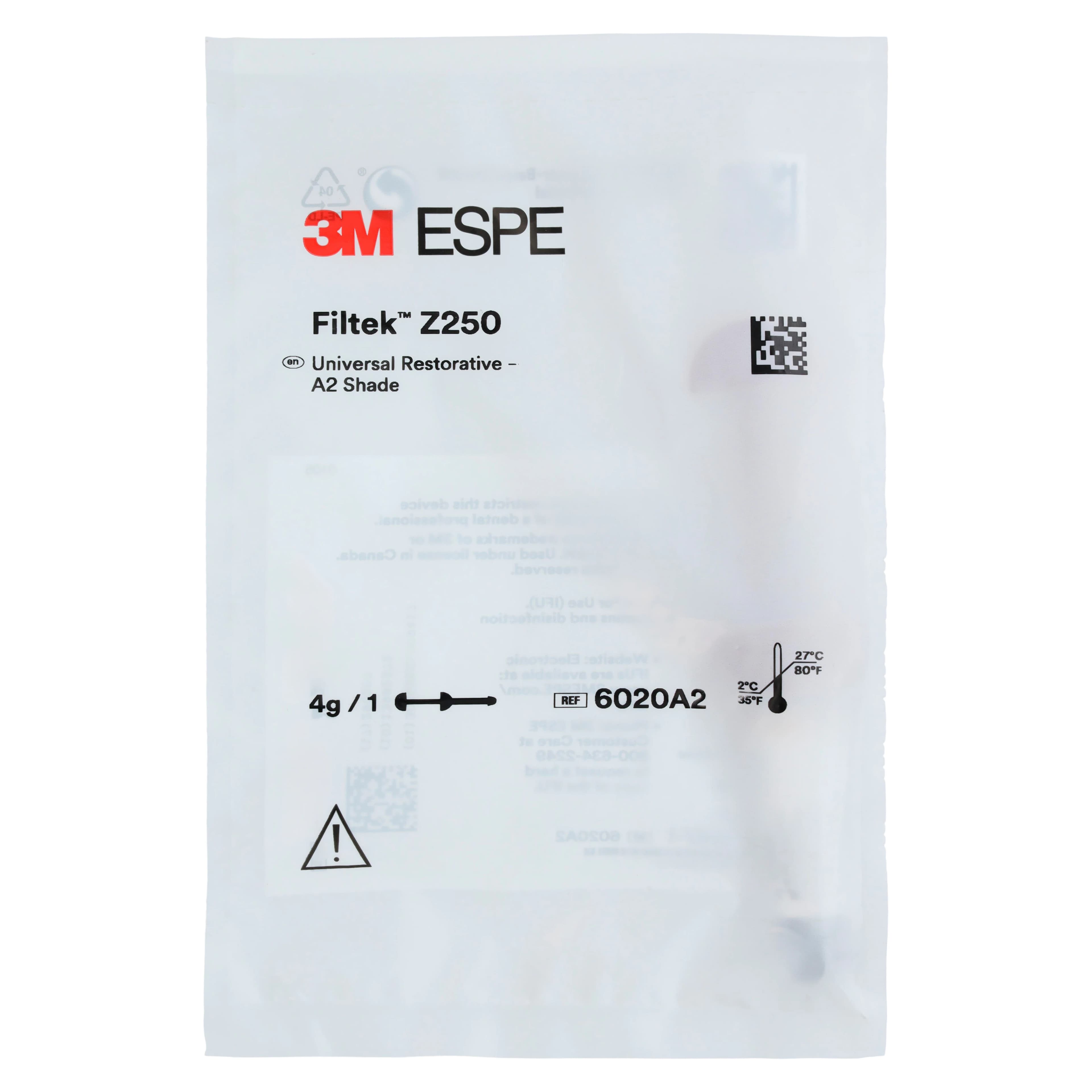 3M Filtek Z250 Universal Restorative Composite, Syringe Refill, 4g, Shade A2, 6020A2 thumbnail 4