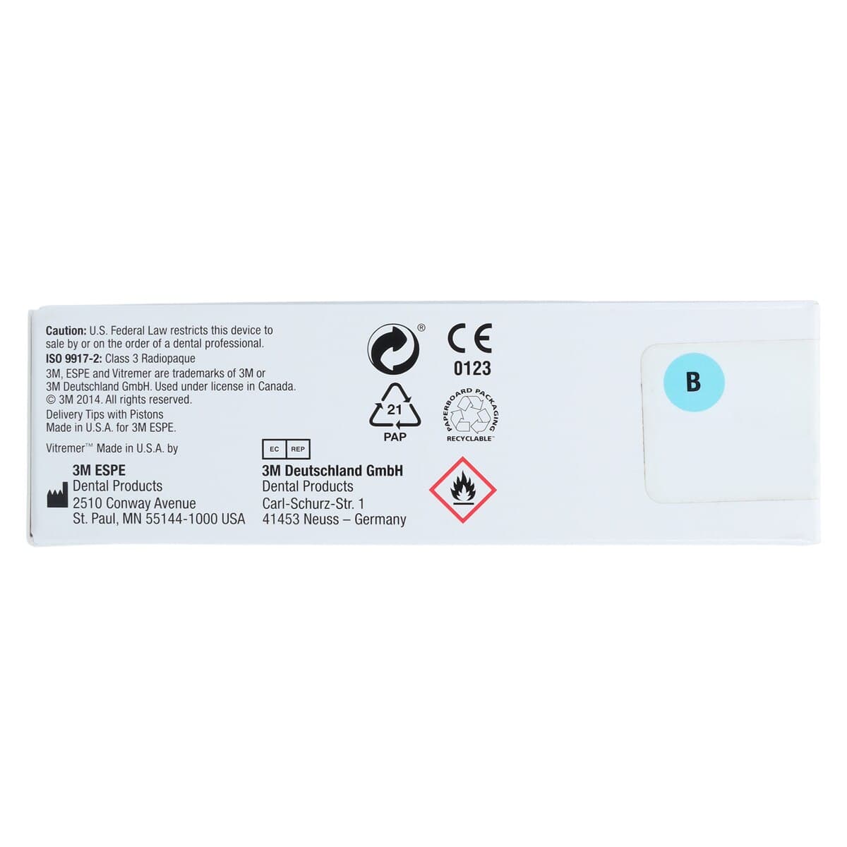 3M™ Vitremer™ Core Buildup/Restorative Glass Ionomer Trial Kit, Blue Shade, 3303MPB thumbnail 12