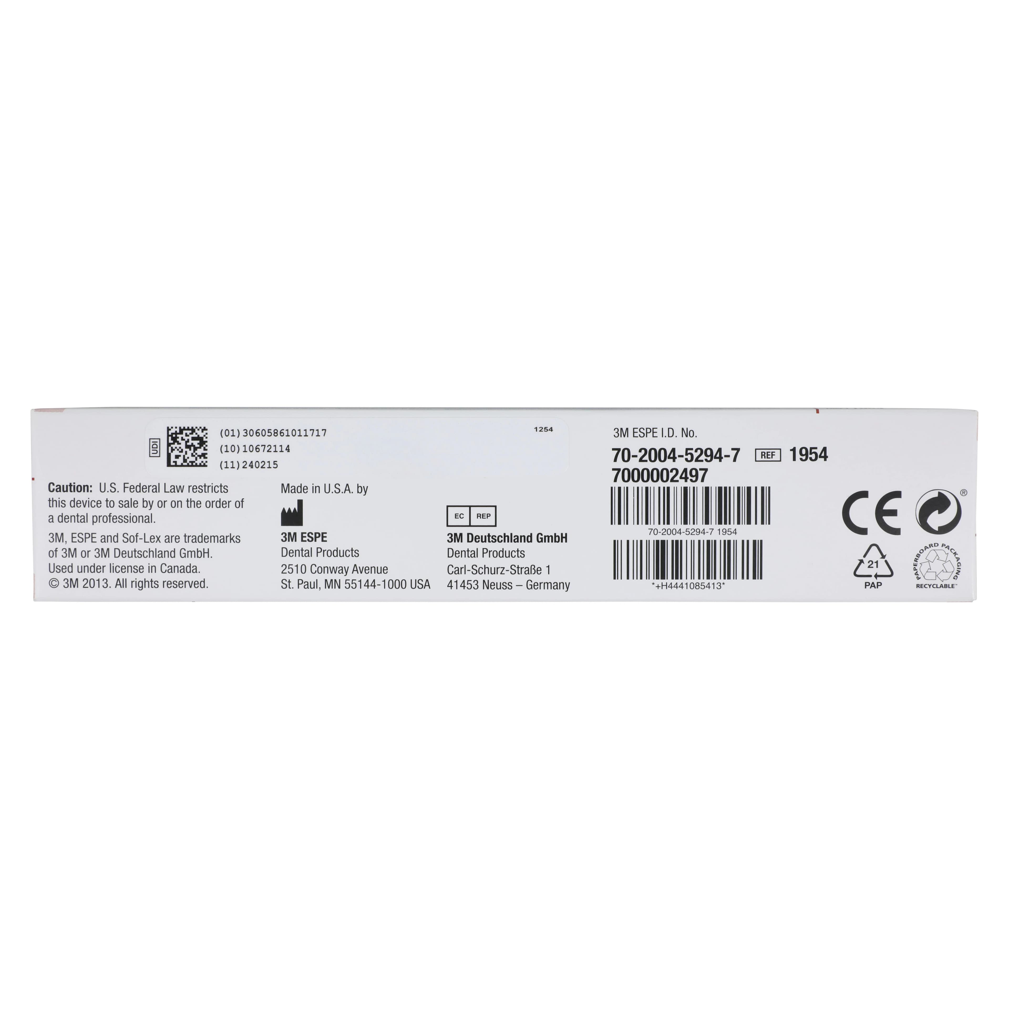 3M Sof-Lex Finishing & Polishing Strips, Coarse/Medium, 7" x 5/32", 150/Pk, 1954 thumbnail 4