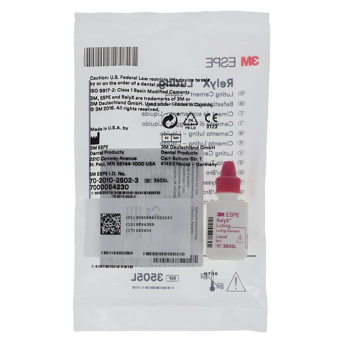 3M RelyX Luting Cement Liquid Refill, 9 mL Bottle, 3505L thumbnail 3