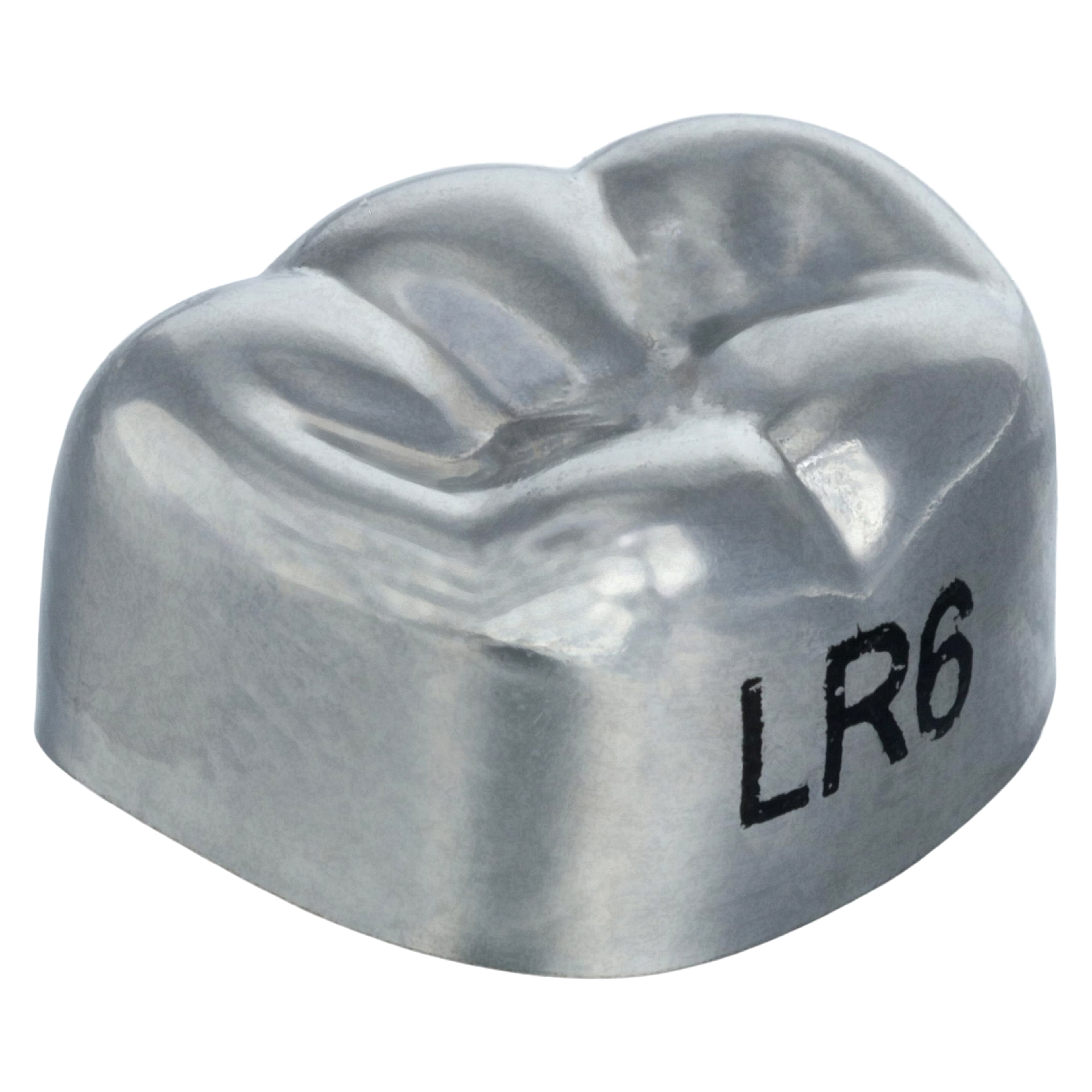 3M Unitek Stainless Steel Primary Molar Crowns, Lower Right Second Primary Molar, Size 6 (LR6), 5/Box, 900246 thumbnail 3