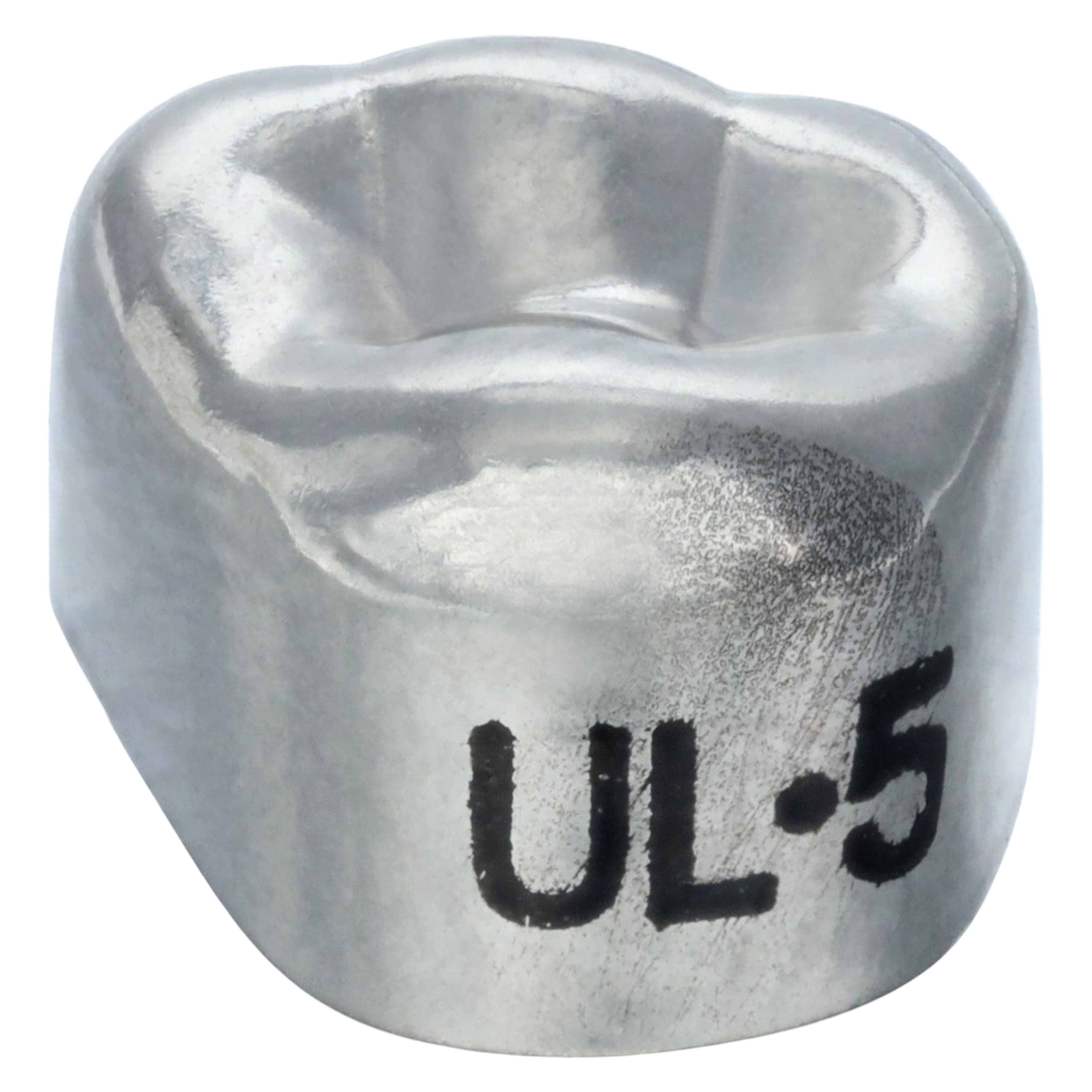 3M Unitek Stainless Steel Primary Molar Crowns, Upper Left First Molar, Size 5 (UL5), 5/Box, 900115 thumbnail 3