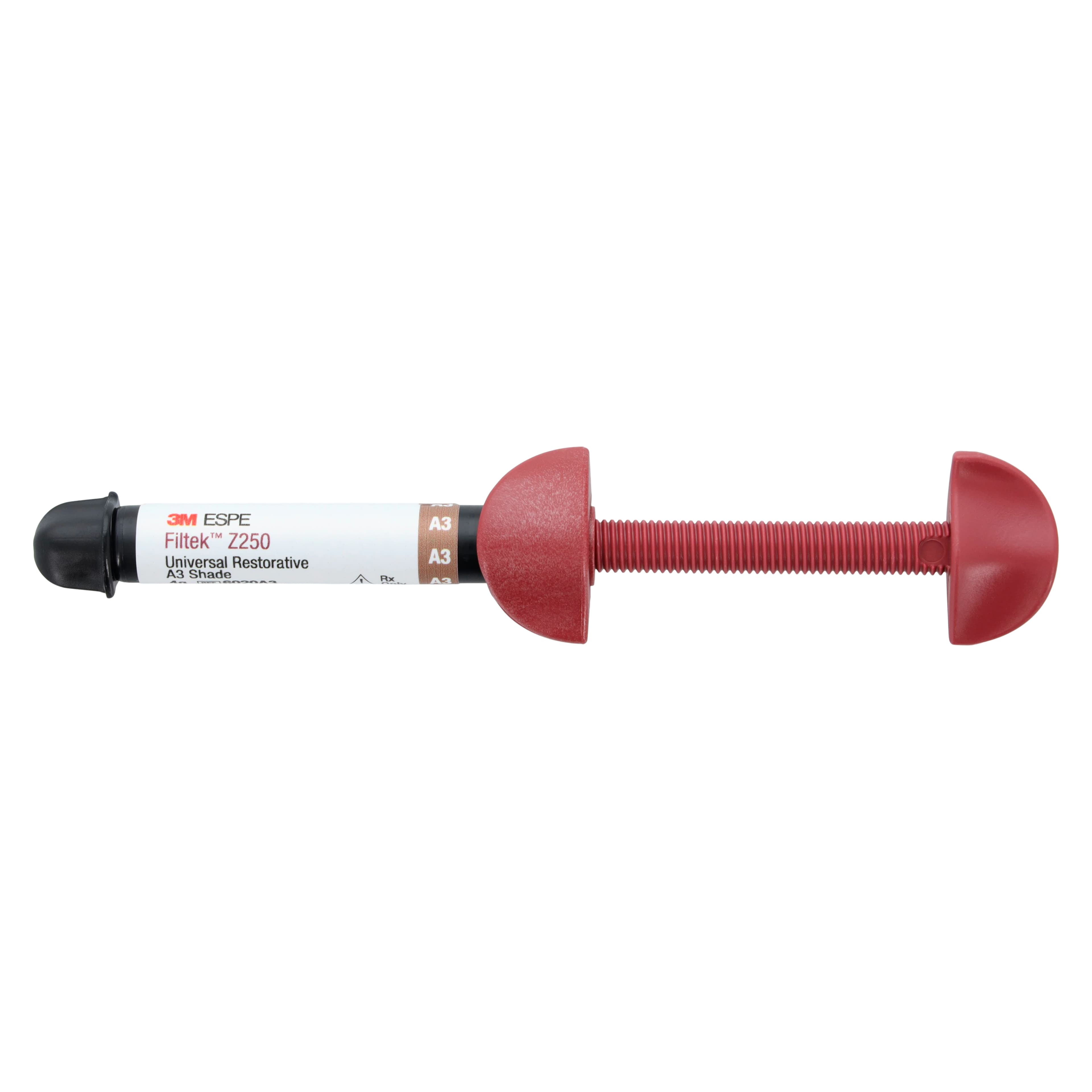 3M Filtek Z250 Universal Restorative Composite, Syringe Refill, 4g, Shade A3, 1/Pk, 6020A3 - Filtek Z250 Universal Restorative 4g Syringe A3 - Image 1