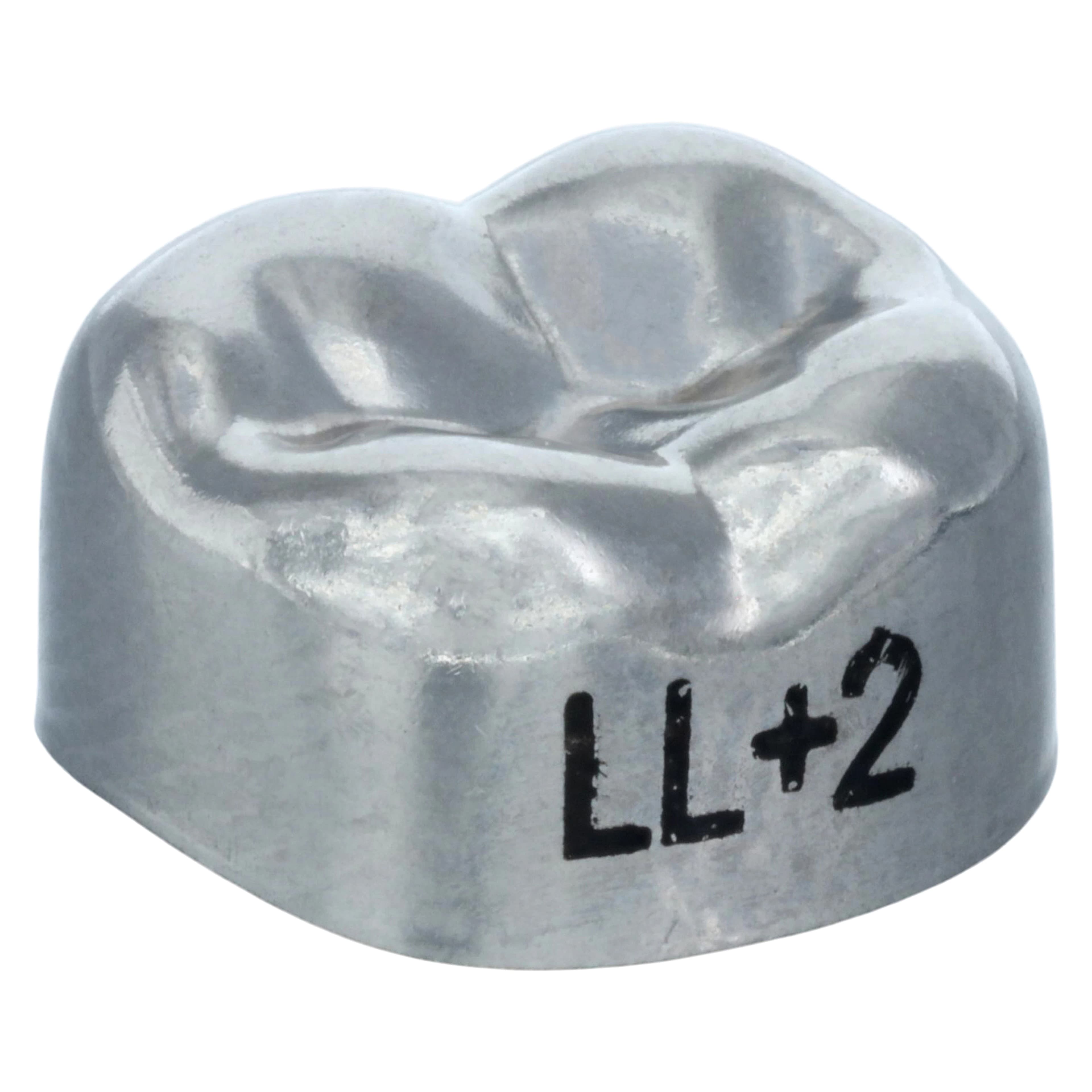3M Unitek Permanent Stainless Steel Crowns, Lower Left Second Permanent Molar, Size 2LL, 5/Box, 900432 thumbnail 3
