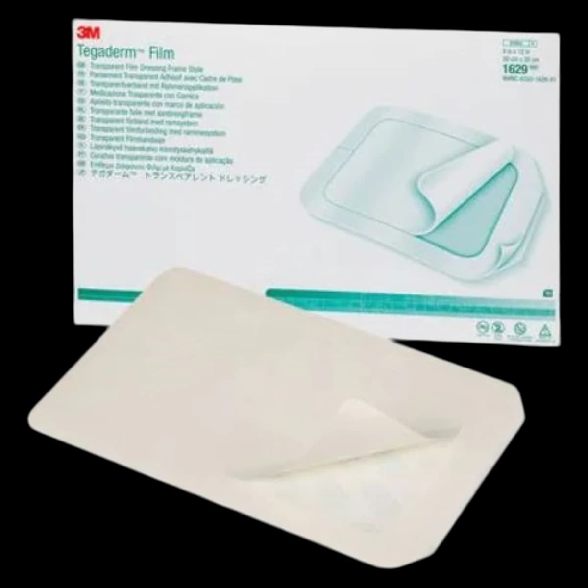Tegaderm Transparent Dressing, Film Frame Style, 8x12", Sterile, Latex-Free - Tegaderm Transparent Dressing - Image 1