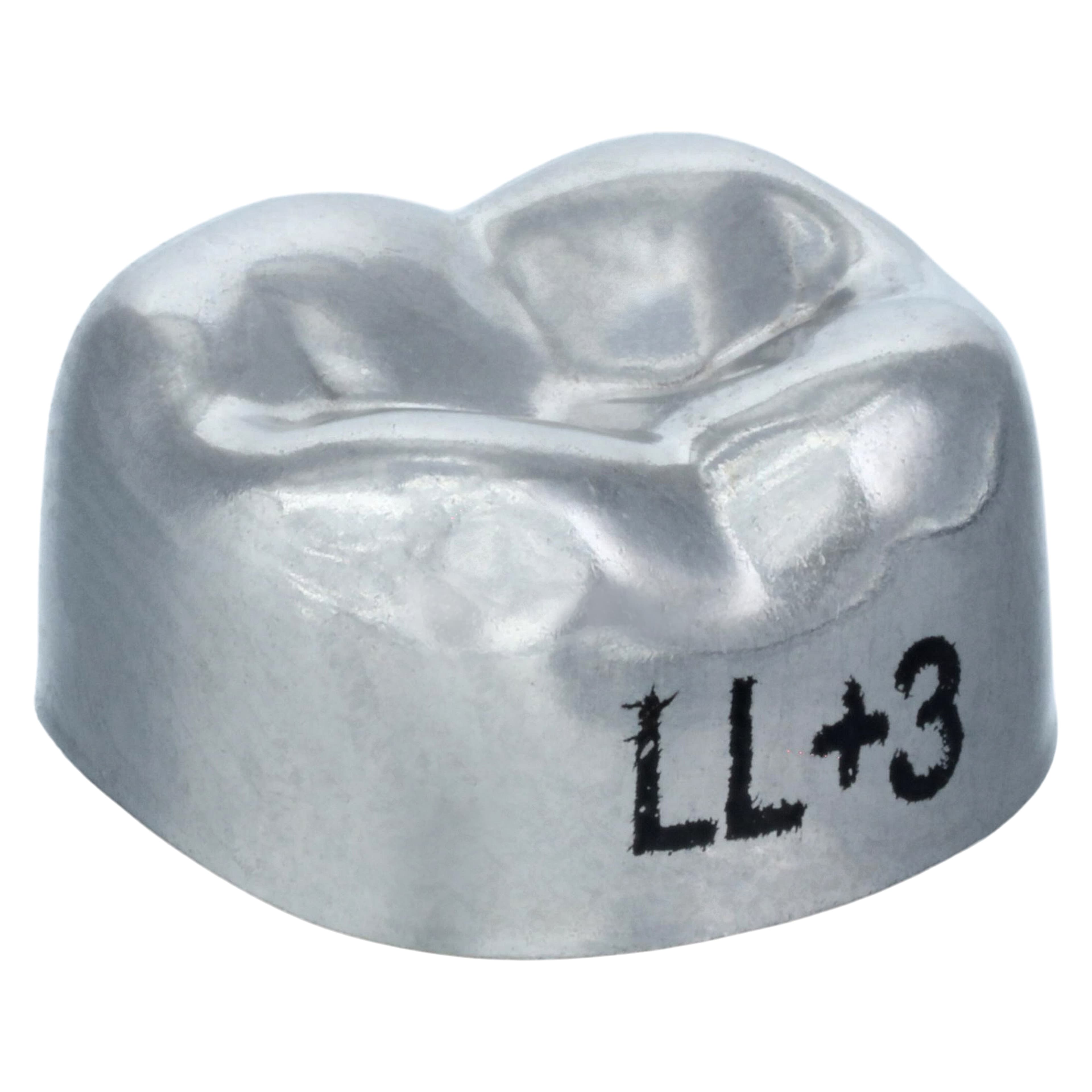 3M Unitek Stainless Steel Permanent Molar Crowns, Lower Left Second Molar, Size 3 (3LL), 5/Box, 900433 thumbnail 3