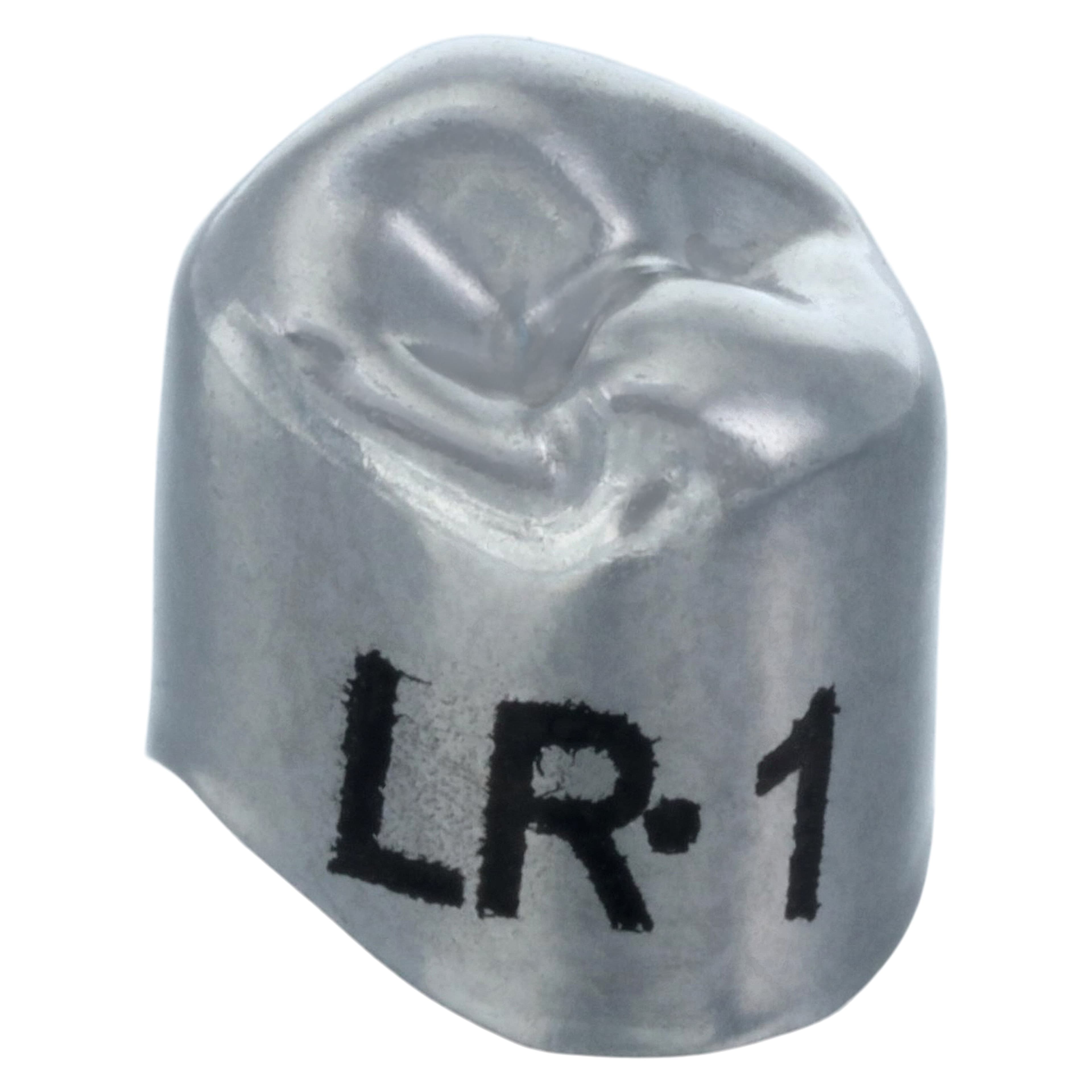 3M Unitek Stainless Steel Permanent Bicuspid Crown, Lower Right First Bicuspid, Size 1LR, 5/Box, 900541 thumbnail 3