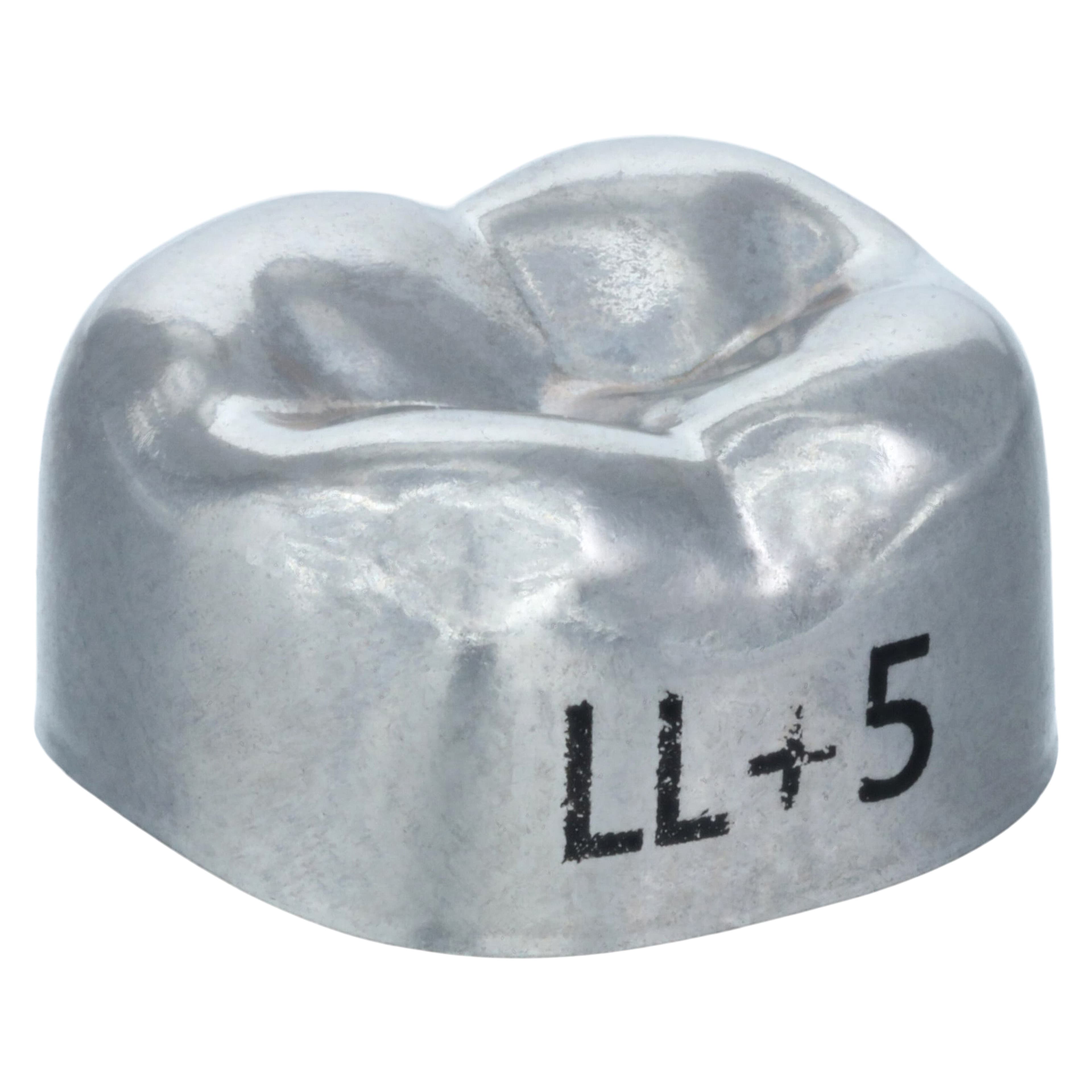3M Unitek Stainless Steel Permanent Molar Crowns, Lower Left Second Permanent Molar, Size 5 (5LL), Box of 5, 900435 thumbnail 3