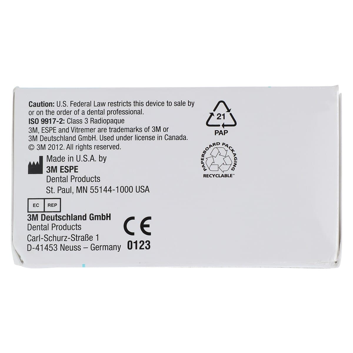 Vitremer B2 Powder, Light Cure Glass Ionomer, 9g Bottle, 01KEZKNMK5RM5NNRNEA3BDAHA3 thumbnail 7