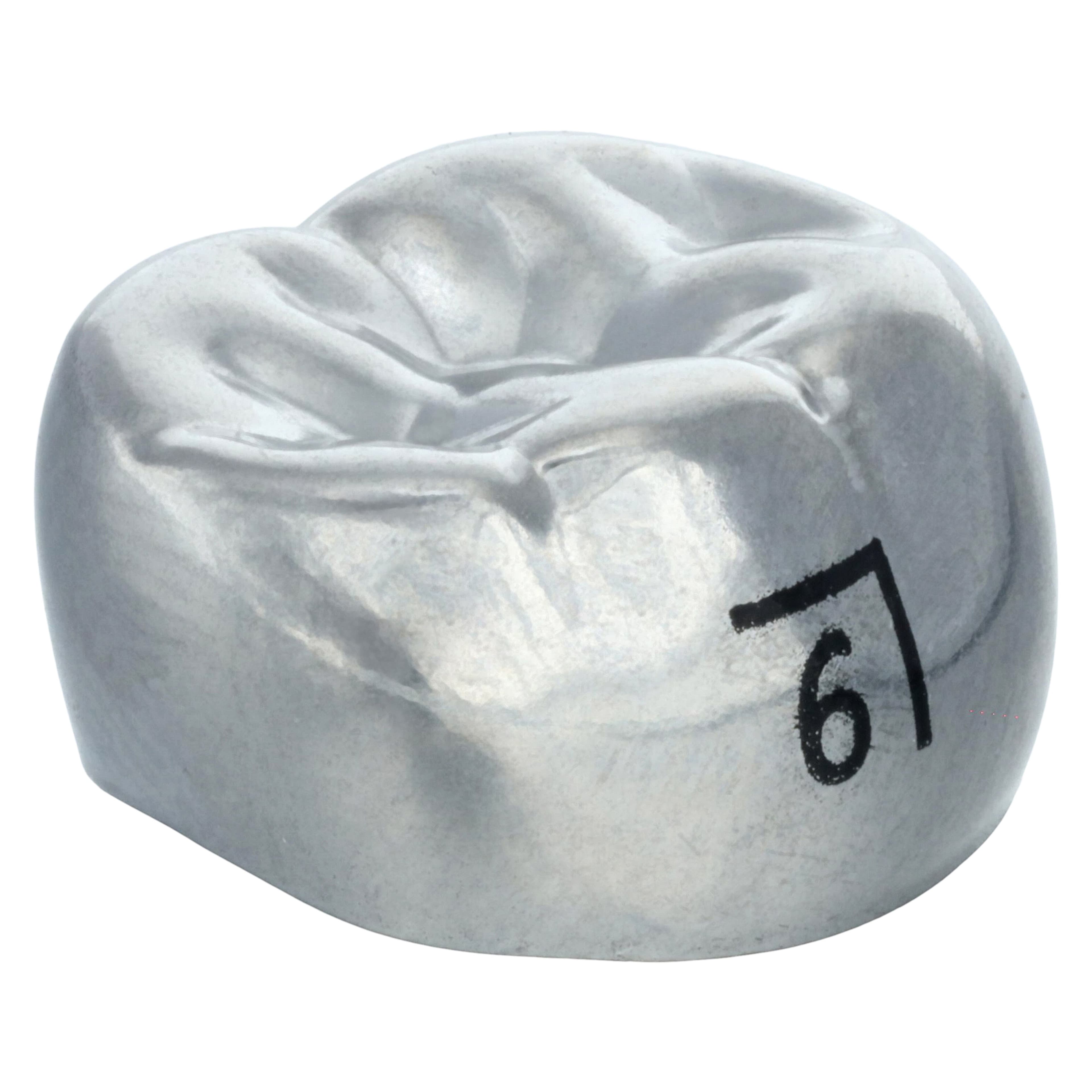 3M™ ESPE™ Ion Ni-Chro Stainless Steel Permanent Molar Crown, Size 6LR6, Lower Right First Permanent Molar, 5/Box thumbnail 3