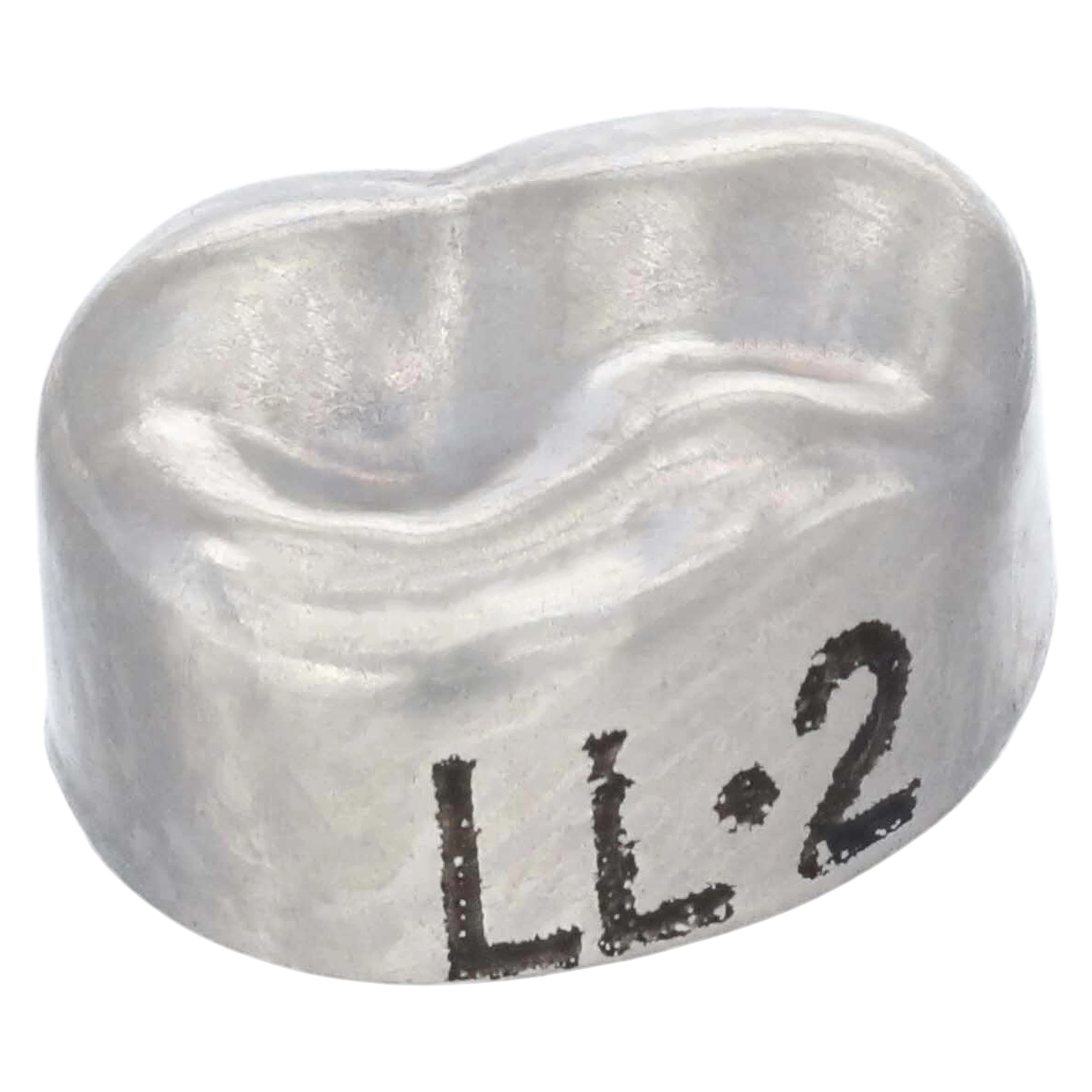 3M Unitek Stainless Steel Primary Molar Crowns, Lower Left First Molar, Size 2 (LL2), 5/Box, 900132 thumbnail 3