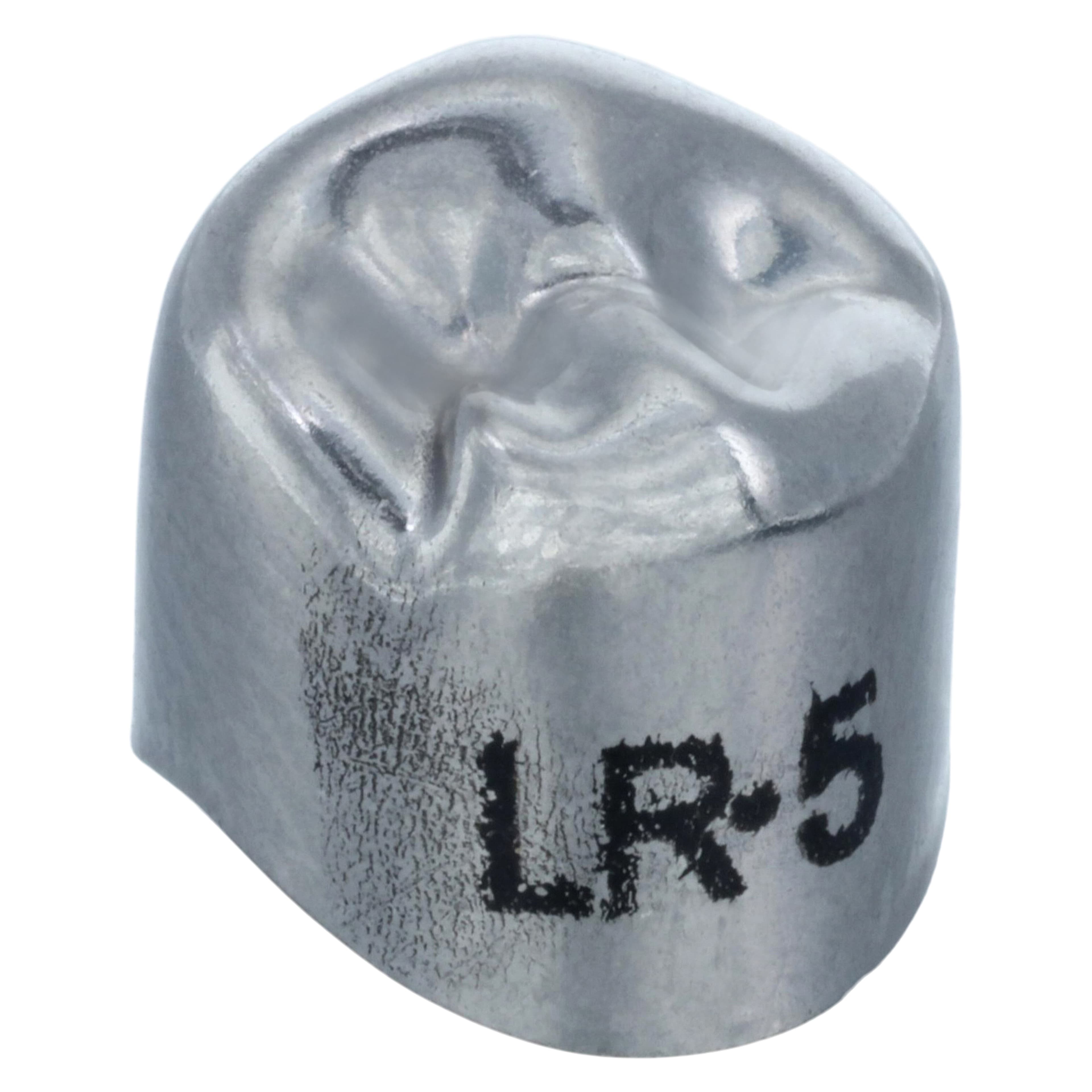 3M Unitek Stainless Steel Permanent Bicuspid Crown, Lower Right First Bicuspid, Size 5 (5LR), 5/Pkg, 900545 thumbnail 3