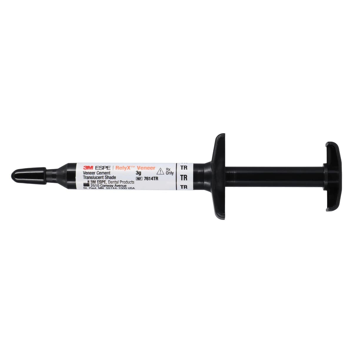 3M RelyX Veneer Cement, Translucent, Light-Cure Resin Cement Syringe Refill, 3 g, 7614TR thumbnail 4