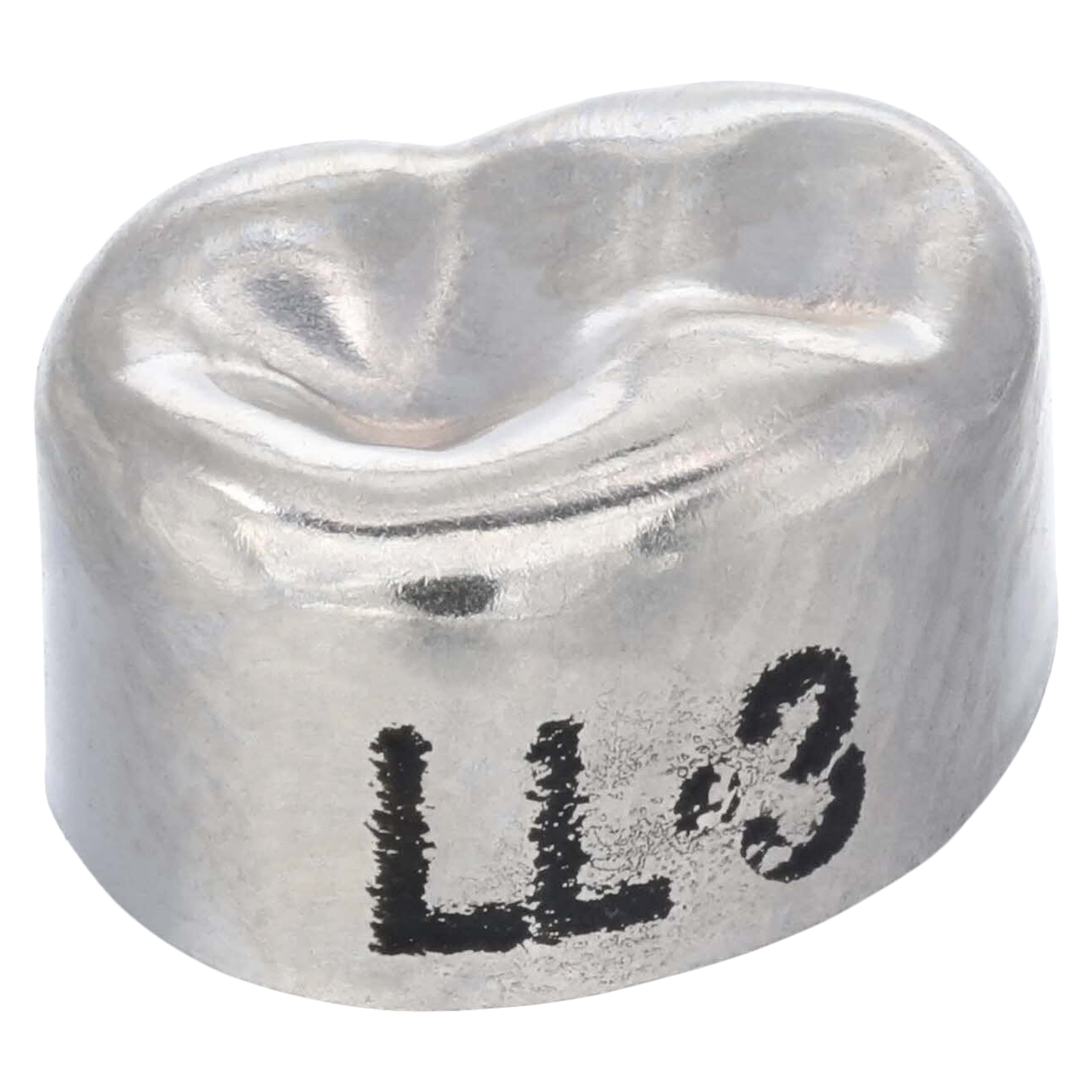 3M Unitek Stainless Steel Primary Molar Crowns, Lower Left First Molar, Size 3 (LL3), 5/Box, 900133 thumbnail 3