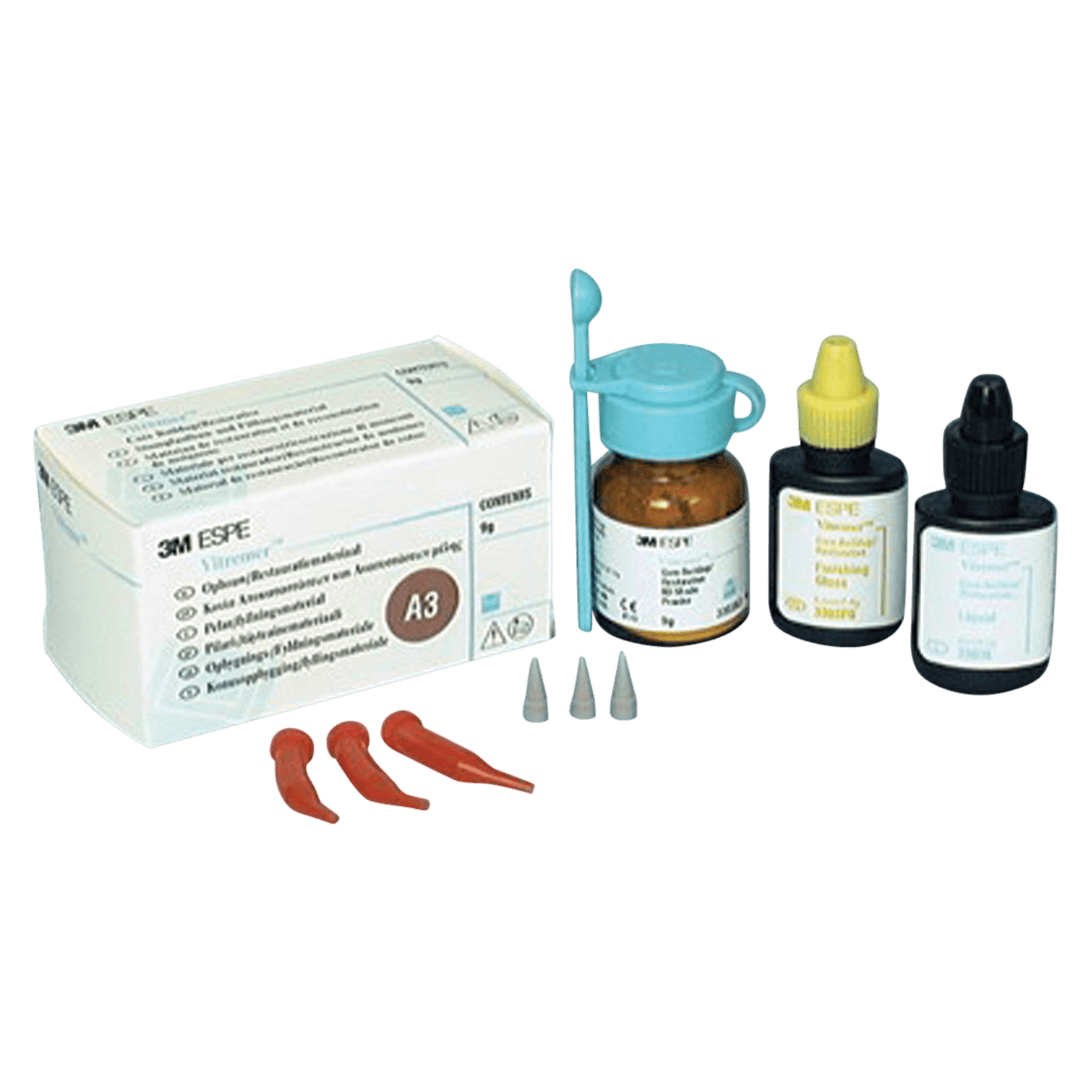 3M Vitremer Core Buildup/Restorative Powder Refill & Spoon, Shade A3, 9 g, 3303A3 thumbnail 3