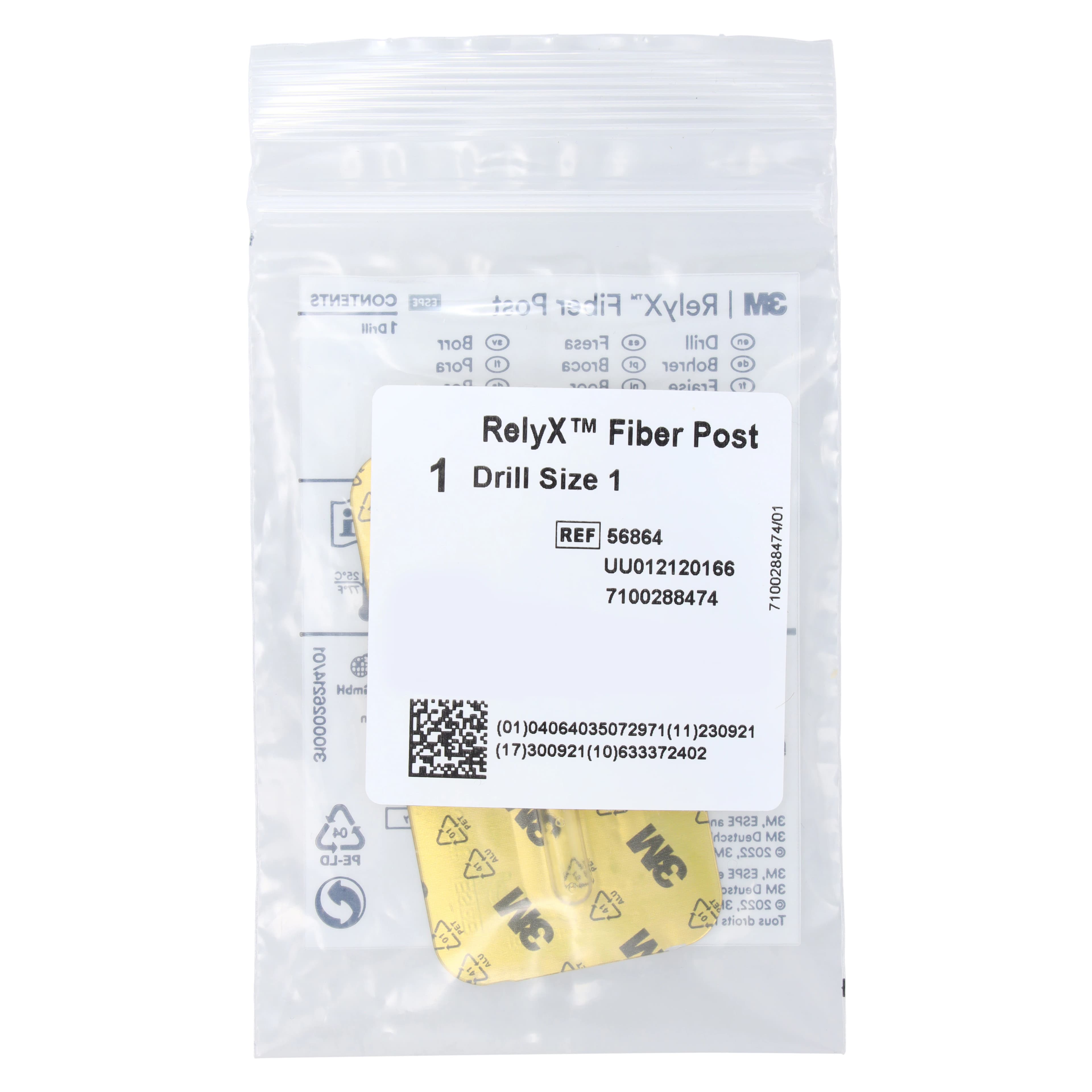 3M RelyX Fiber Post Drill Refill, Size 1, 1.3 mm Diameter, Yellow, 1/Pk, 56864 thumbnail 4