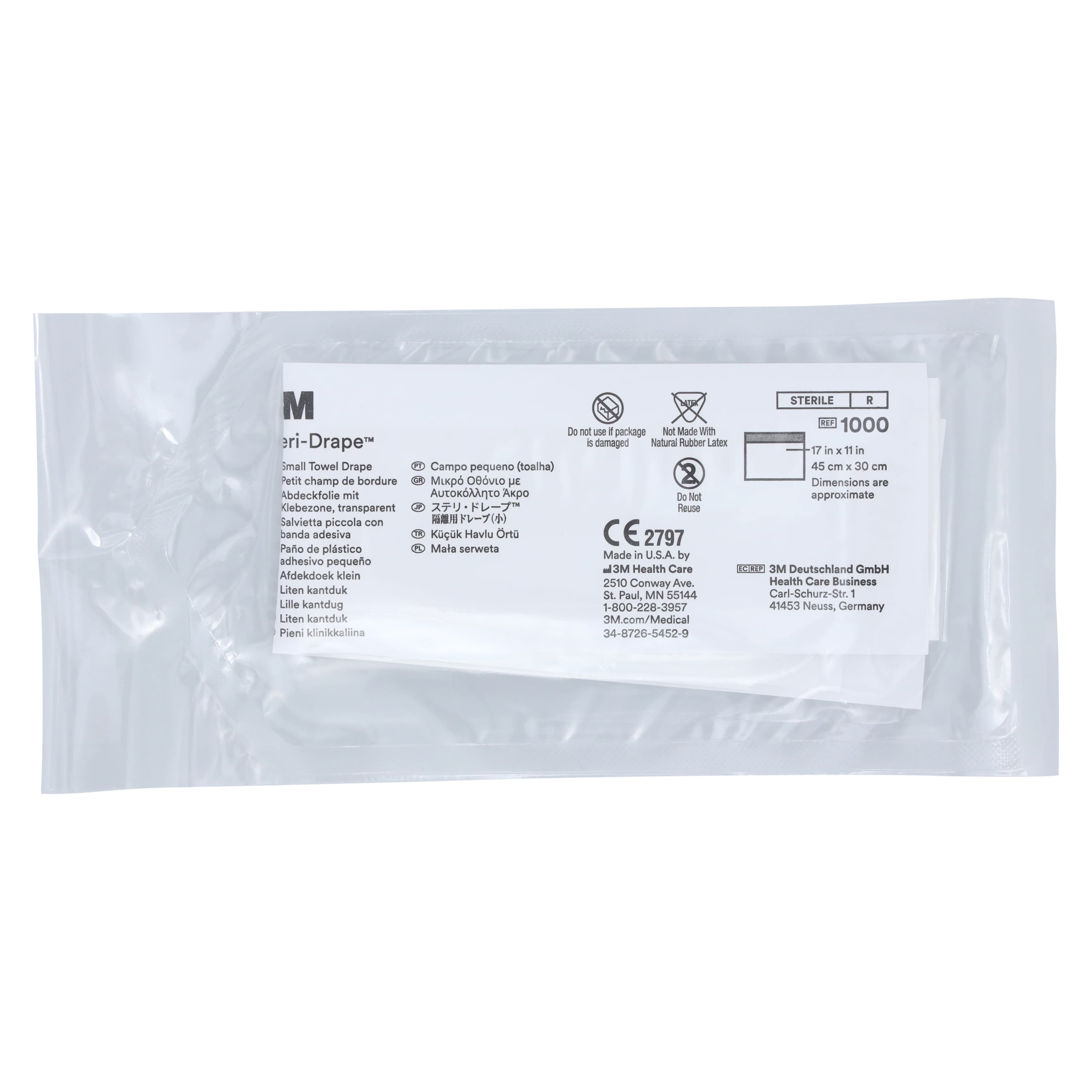 Steri-Drape Small Towel, 17x11", Sterile Utility Drape, Non-Fenestrated thumbnail 2