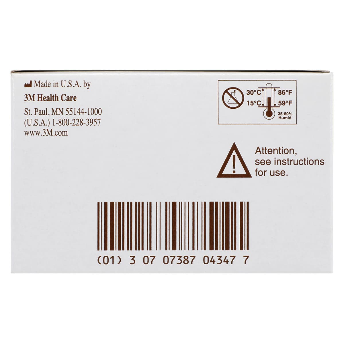 3M Attest Biological Indicator 1262P, Steam Sterilization, 48-Hour Readout, Brown Cap, 25/Box thumbnail 7